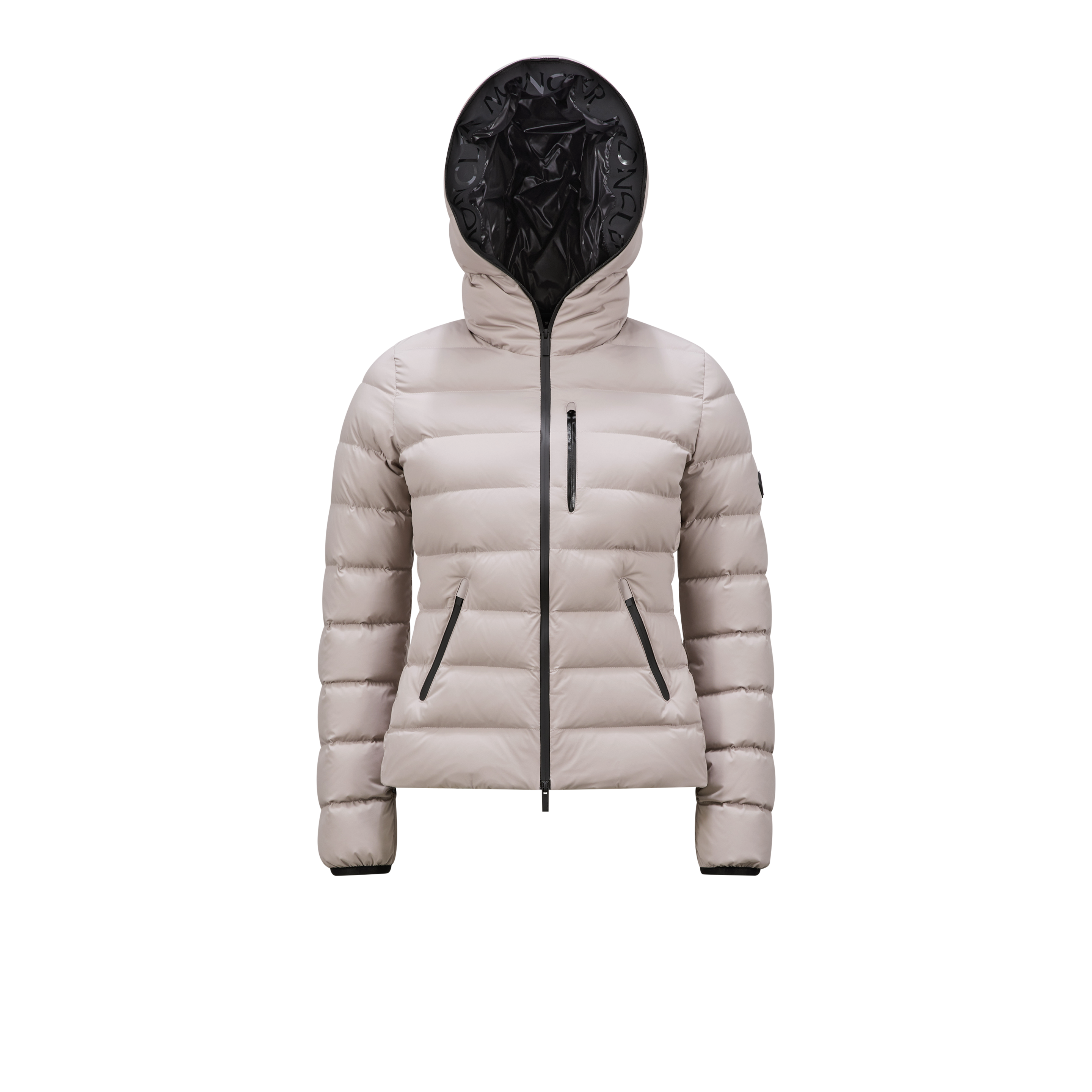 Shop Moncler Collection Doudoune Courte Herbe In Rose