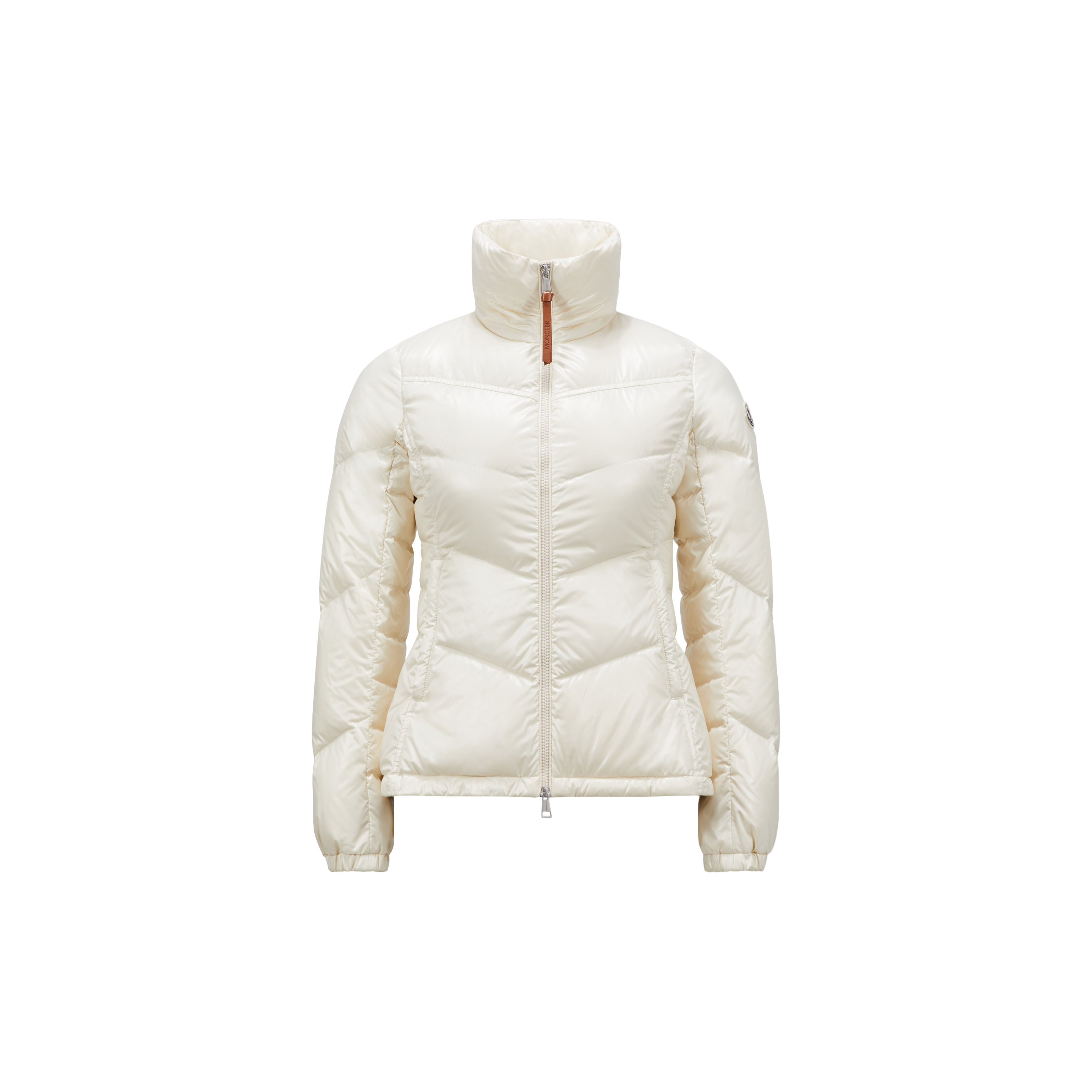 Shop Moncler Collection Doudoune Courte Gast In White