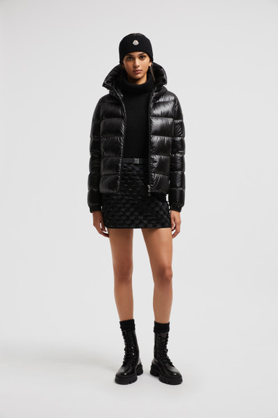 Moncler jacket with moncler writing on hood online