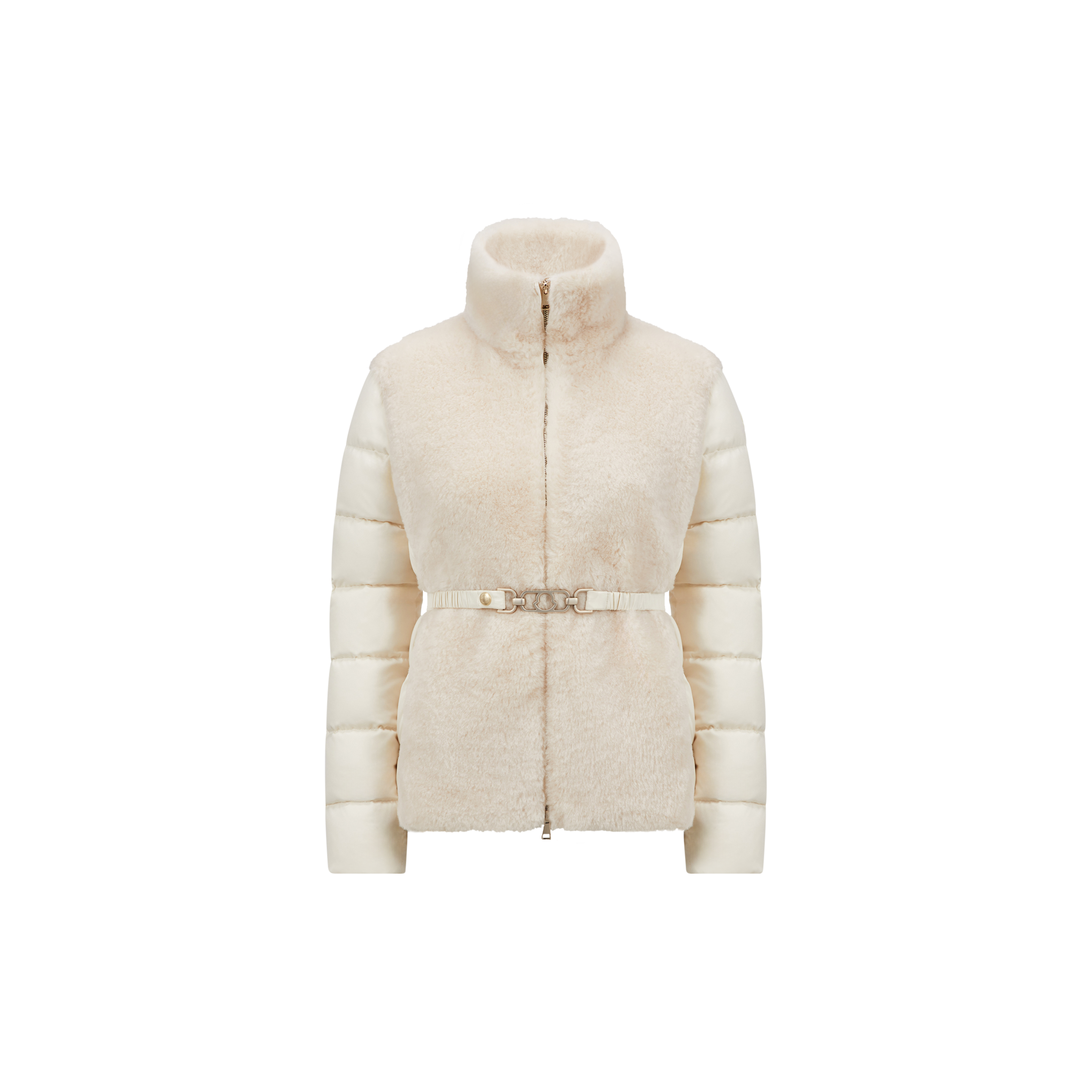 Shop Moncler Collection Doudoune Courte Oiron In White