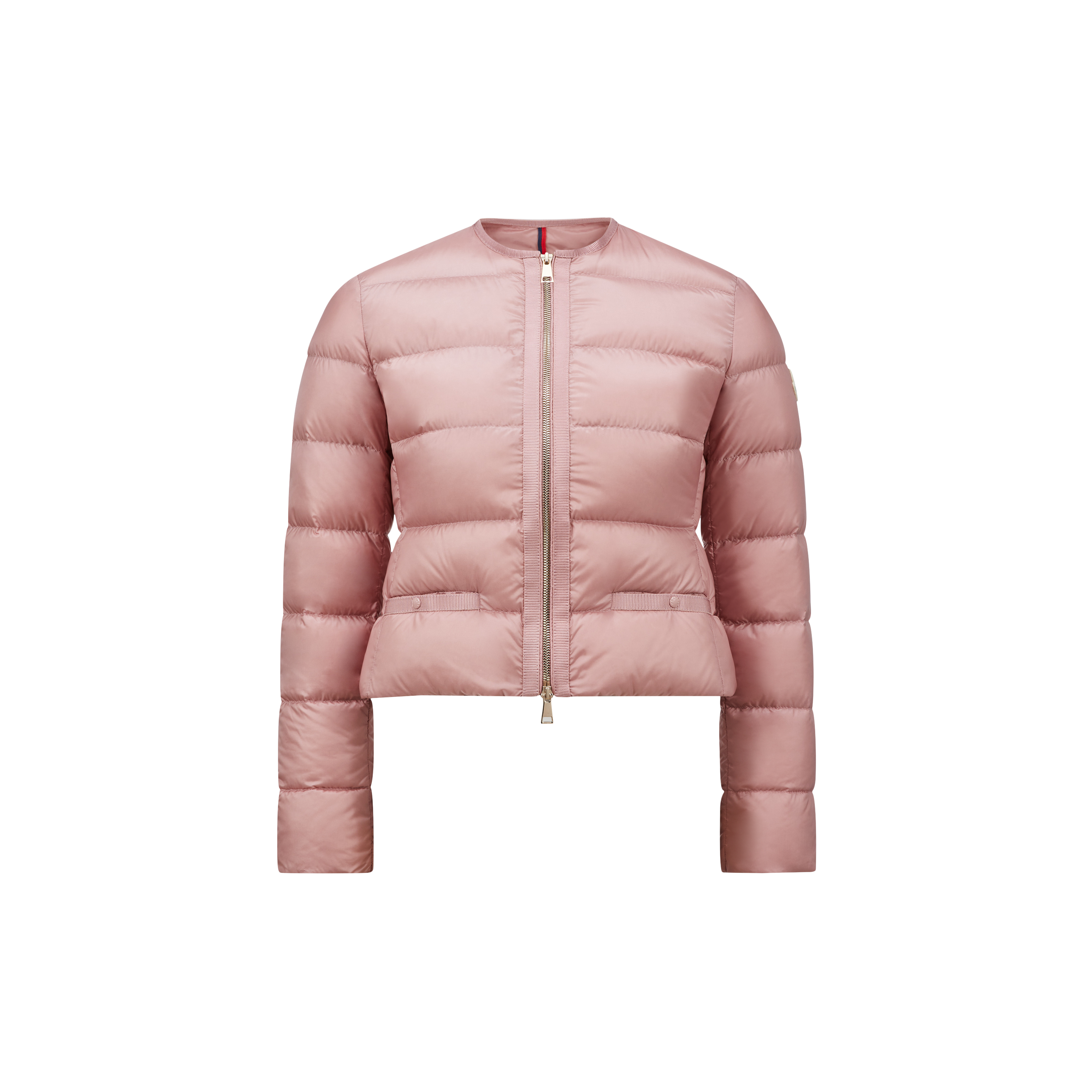 Shop Moncler Collection Doudoune Courte Laurine In Pink