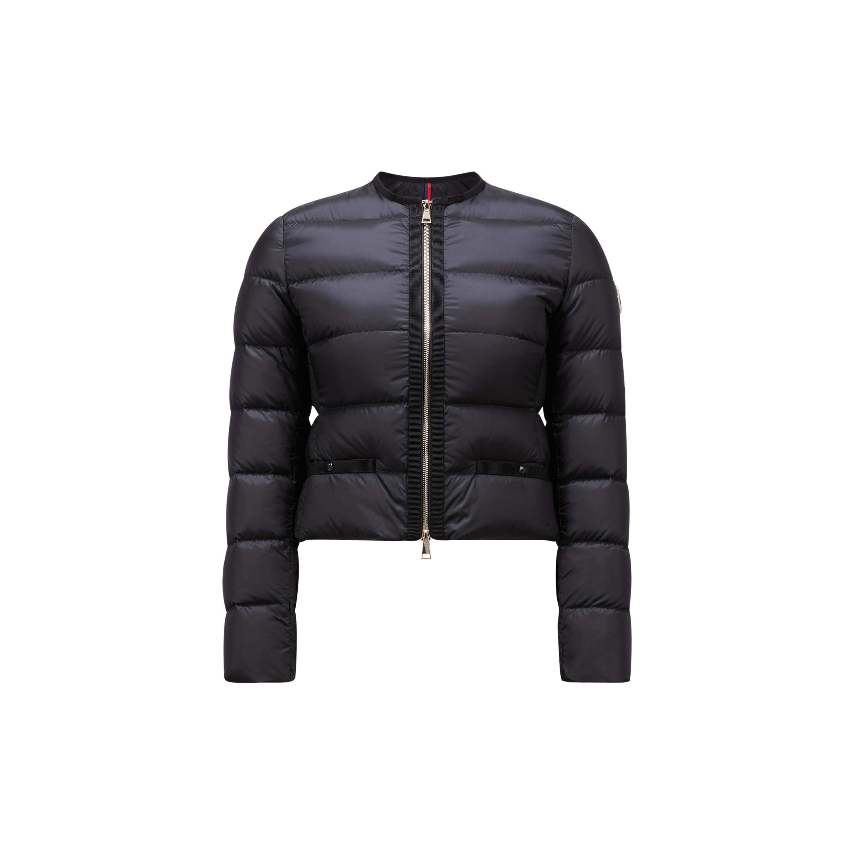 Shop Moncler Collection Laurine Short Down Jacket, Women, Black, Size: 4