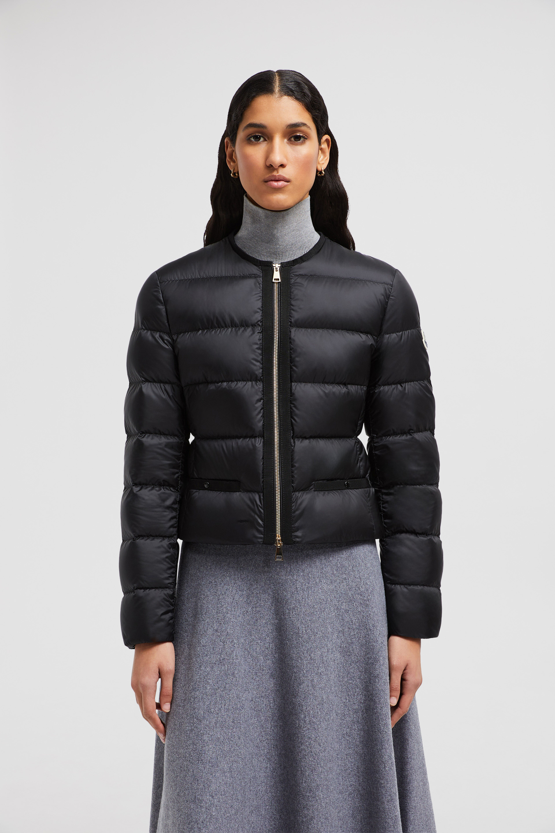 Black Laurine Short Down Jacket - Short Down Jackets for Women | Moncler US