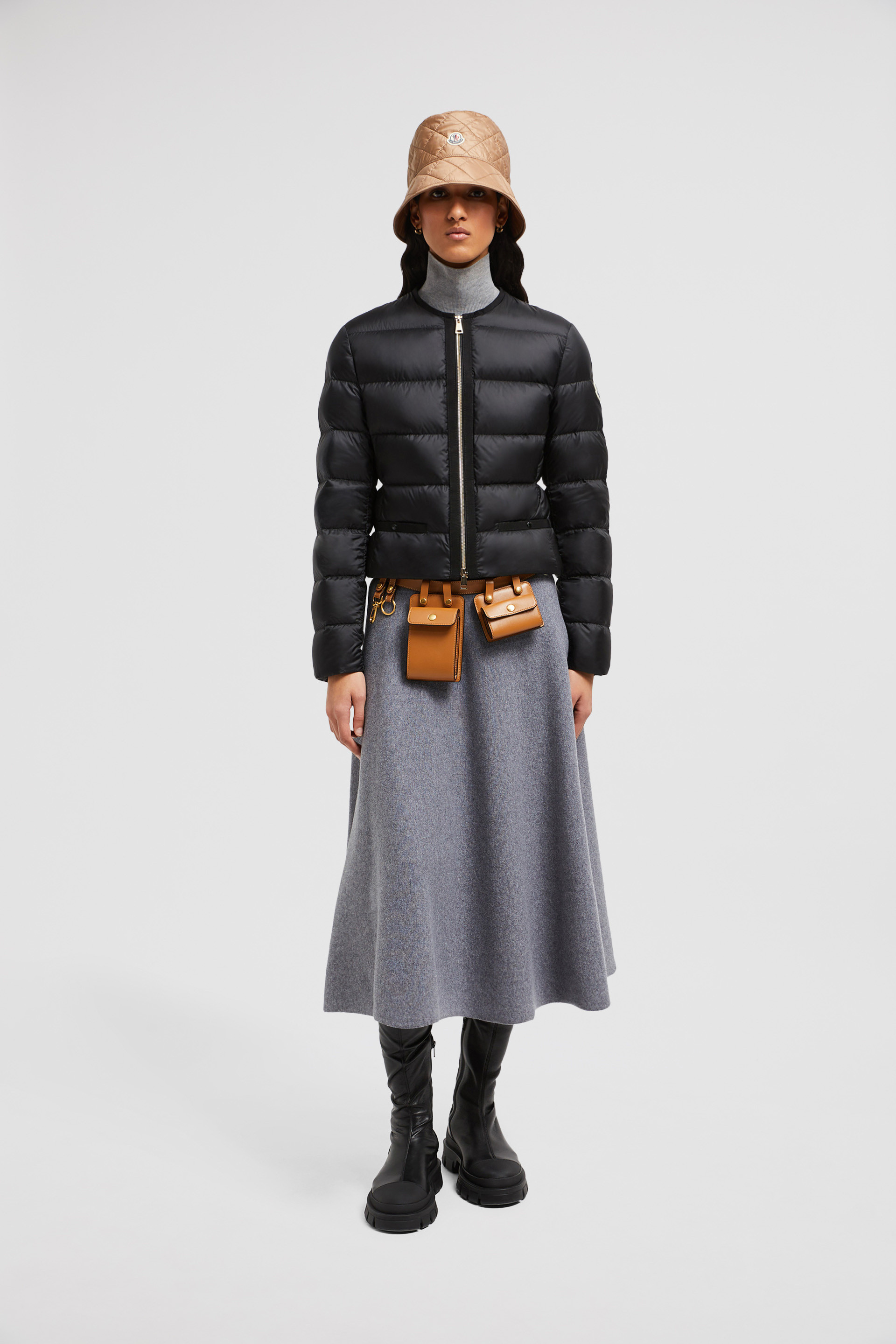 Black Laurine Short Down Jacket - Short Down Jackets for Women | Moncler US