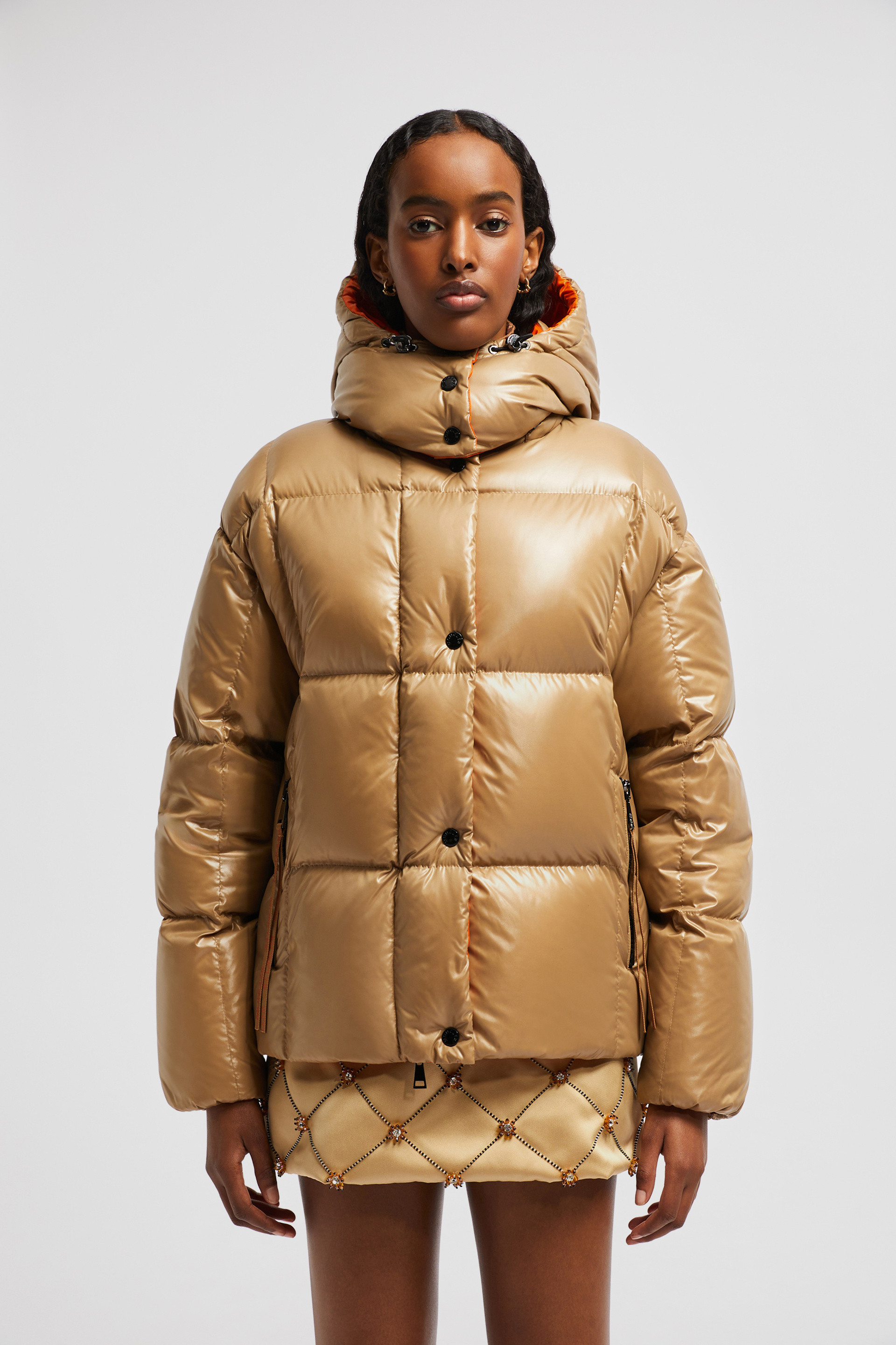 Moncler Beige Parana Down Jacket for Women size 1 NUM 24S