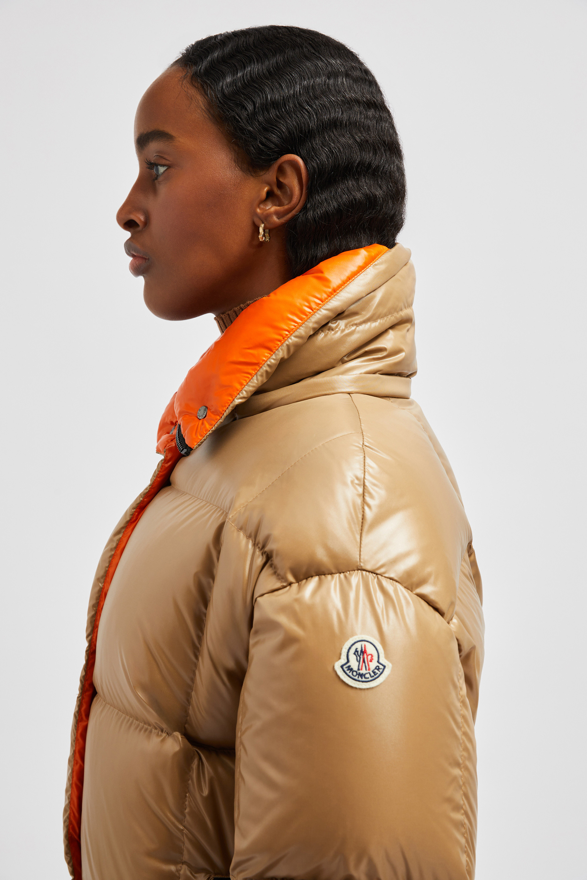 Khaki moncler coat womens best sale