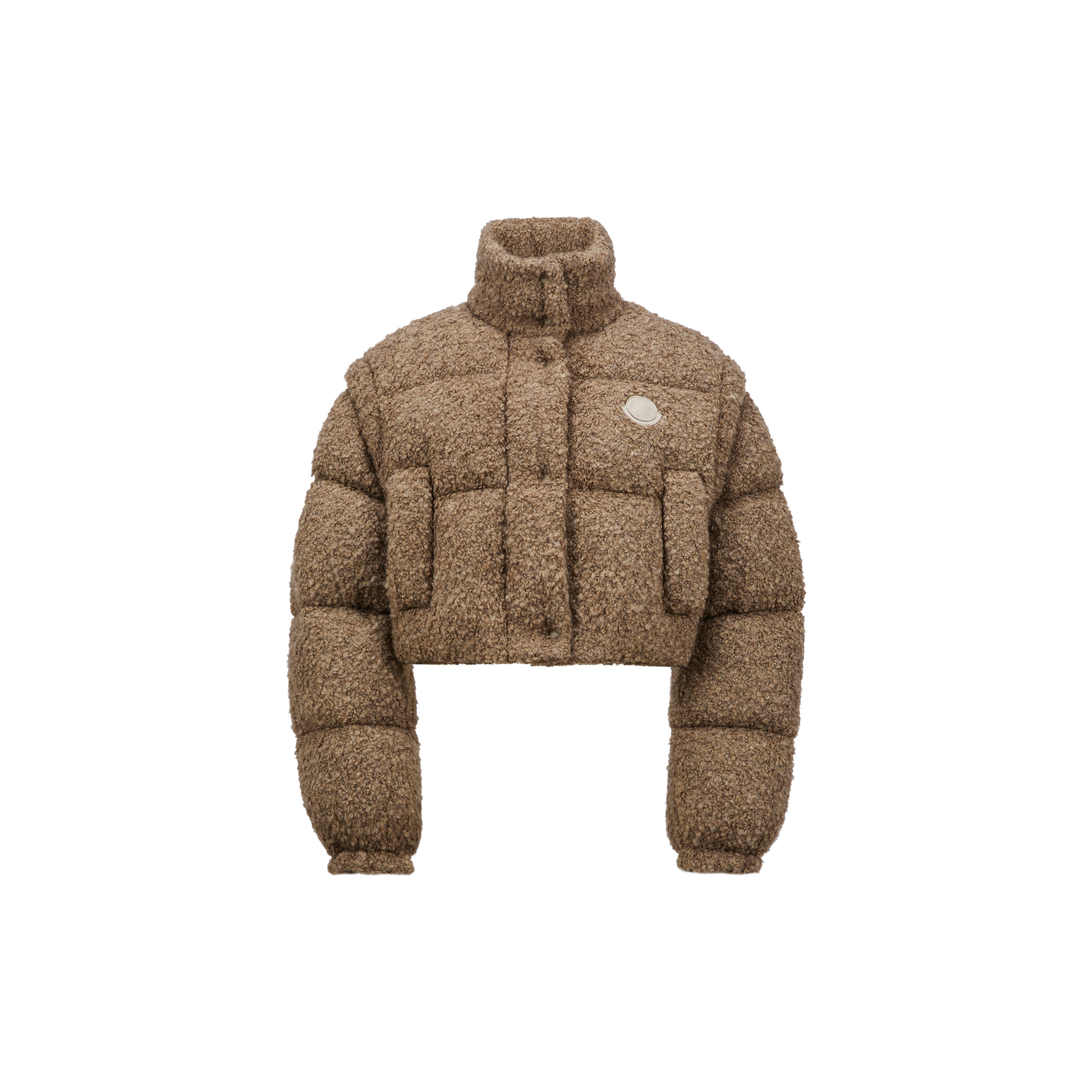 Shop Moncler Collection Doudoune En Tweed 2-en-1 Cytinelle In Beige