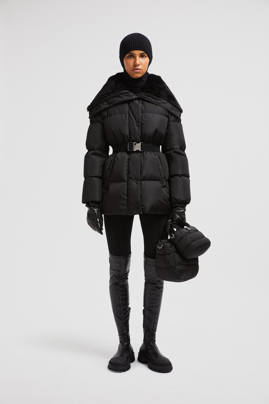 HEEKPEK Cropped Pufferjacke Für Damen – Wintermantel Mit Stehkragen & Reißverschluss