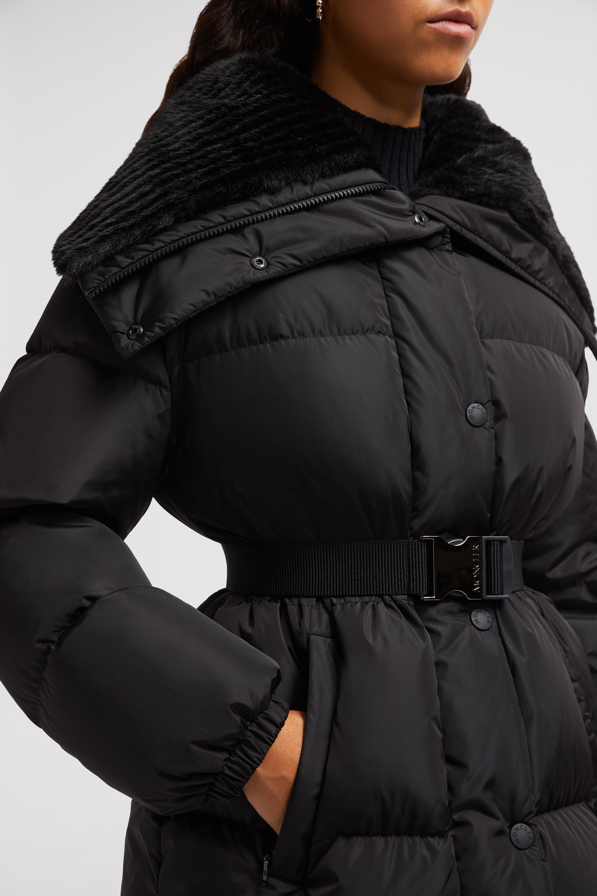 Black Brasseurs Short Down Jacket - Short Down Jackets for Women | Moncler  US