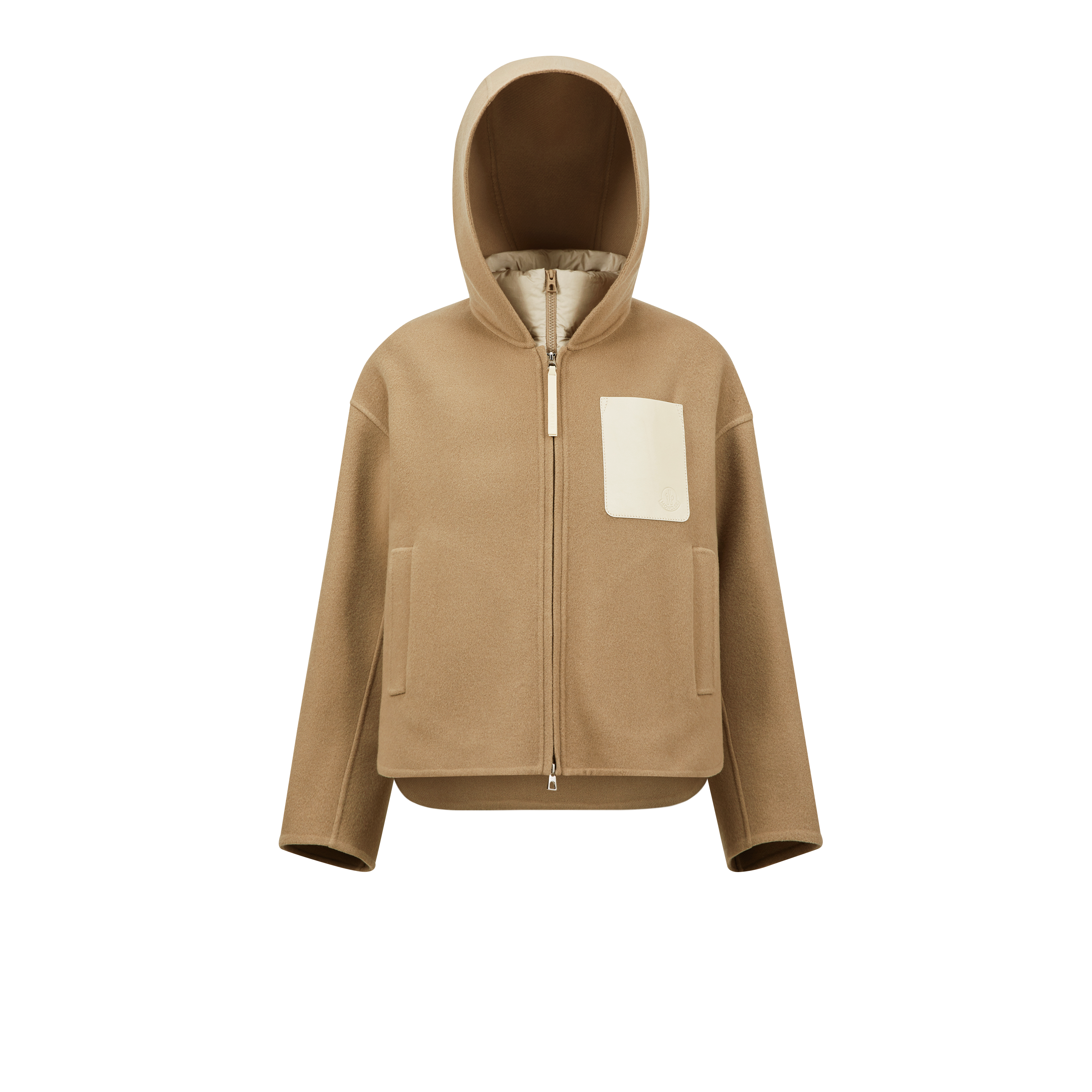 Shop Moncler Collection Doudoune 3-en-1 Almandine In Beige