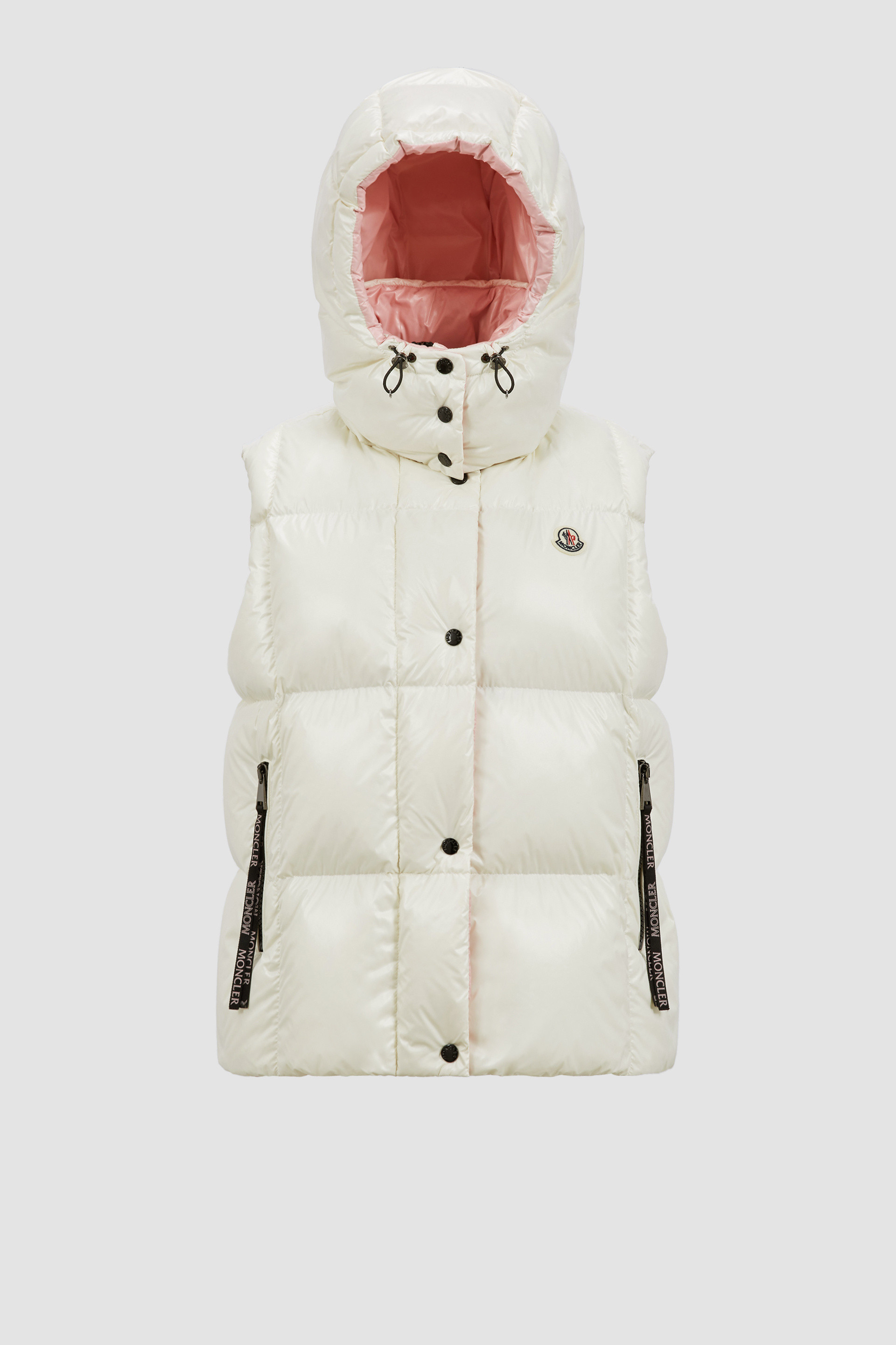 White Luzule Down Gilet Vests for Women Moncler HK