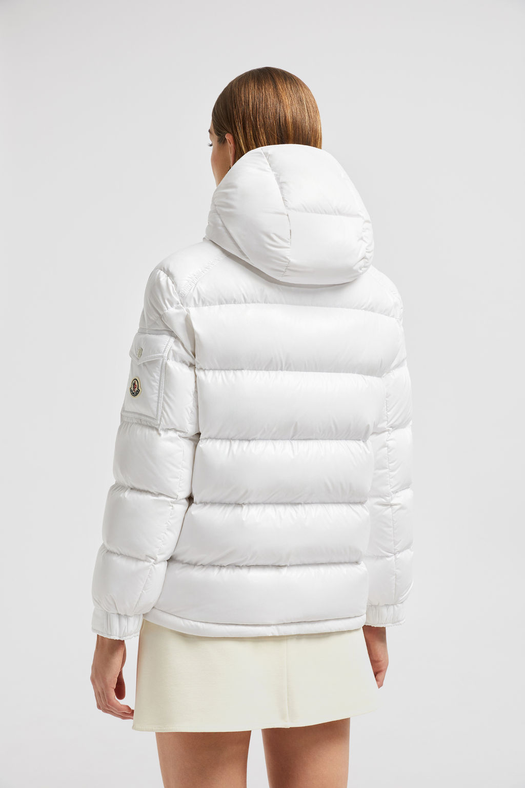 Doudoune Blanche Cassée Vicenza - Taille 46/48, Mi-longue, Pour Femme, En Excellent état Occasion
