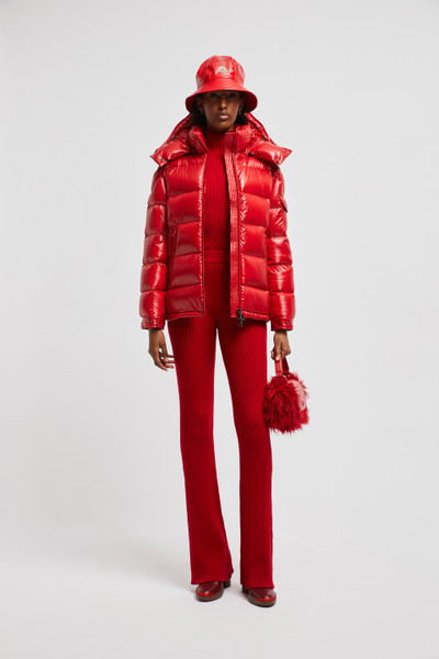 Ruby Red Maire Hooded Short Down Jacket Short Down Jackets for Women Moncler US