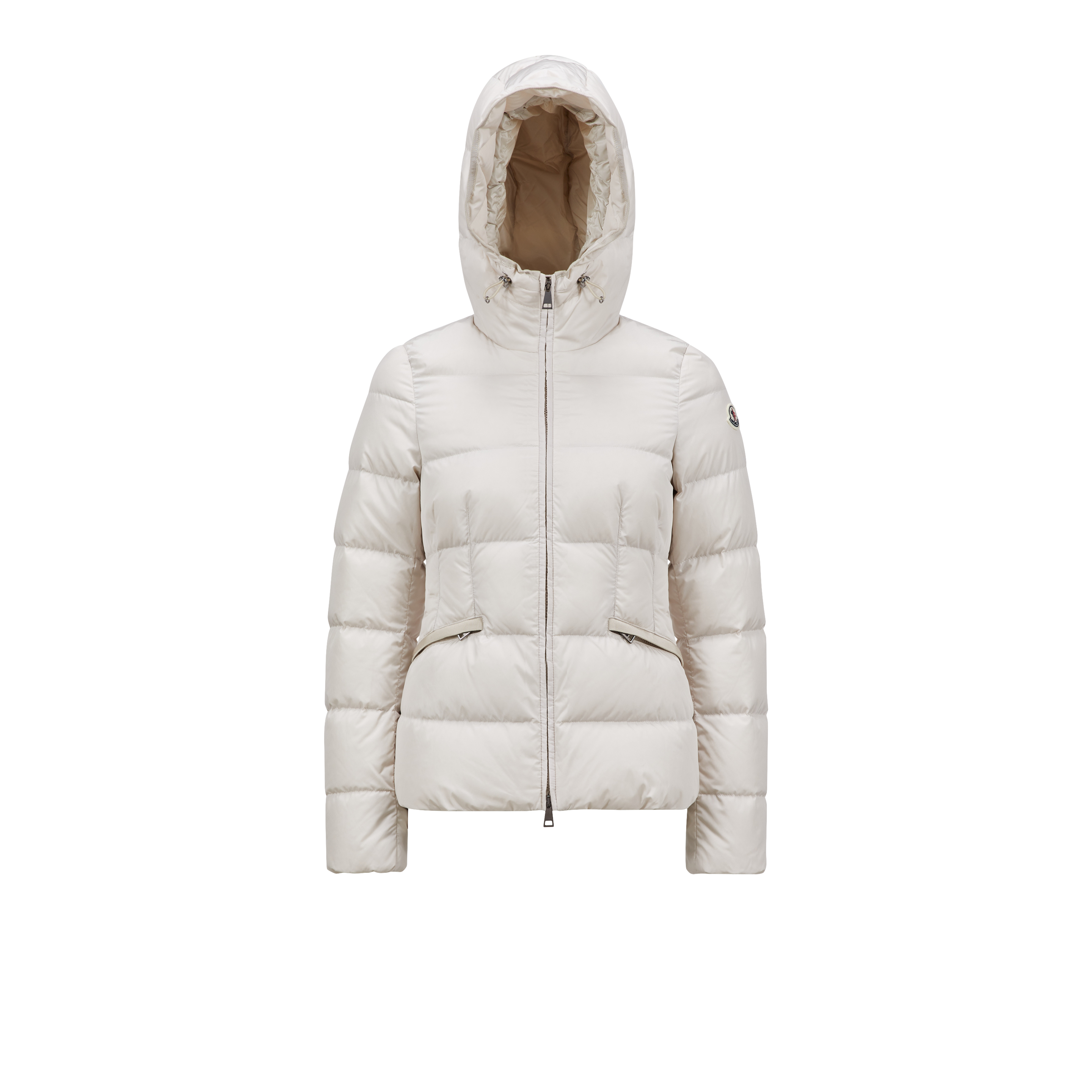 Shop Moncler Collection Doudoune Courte Avoce In Blanc