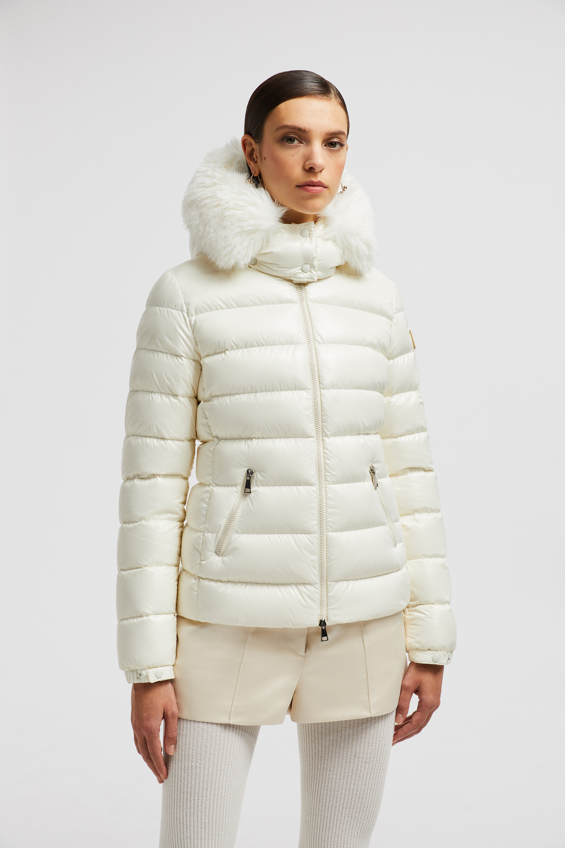 White Badyf Short Down Jacket - Short Down Jackets for Women 