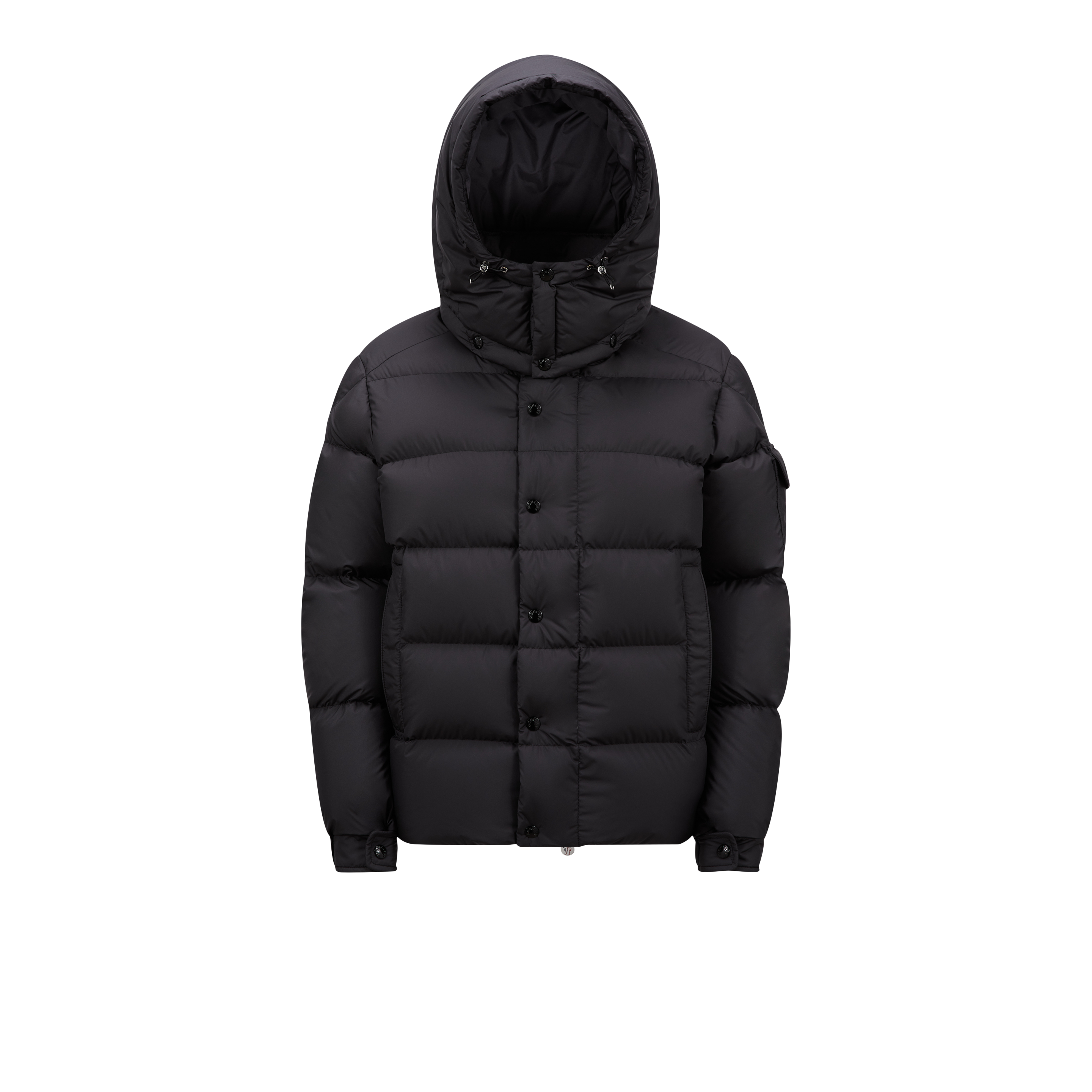 Shop Moncler Collection Moncler Maya 70 Short Down Jacket, Women, Black, Size: 5