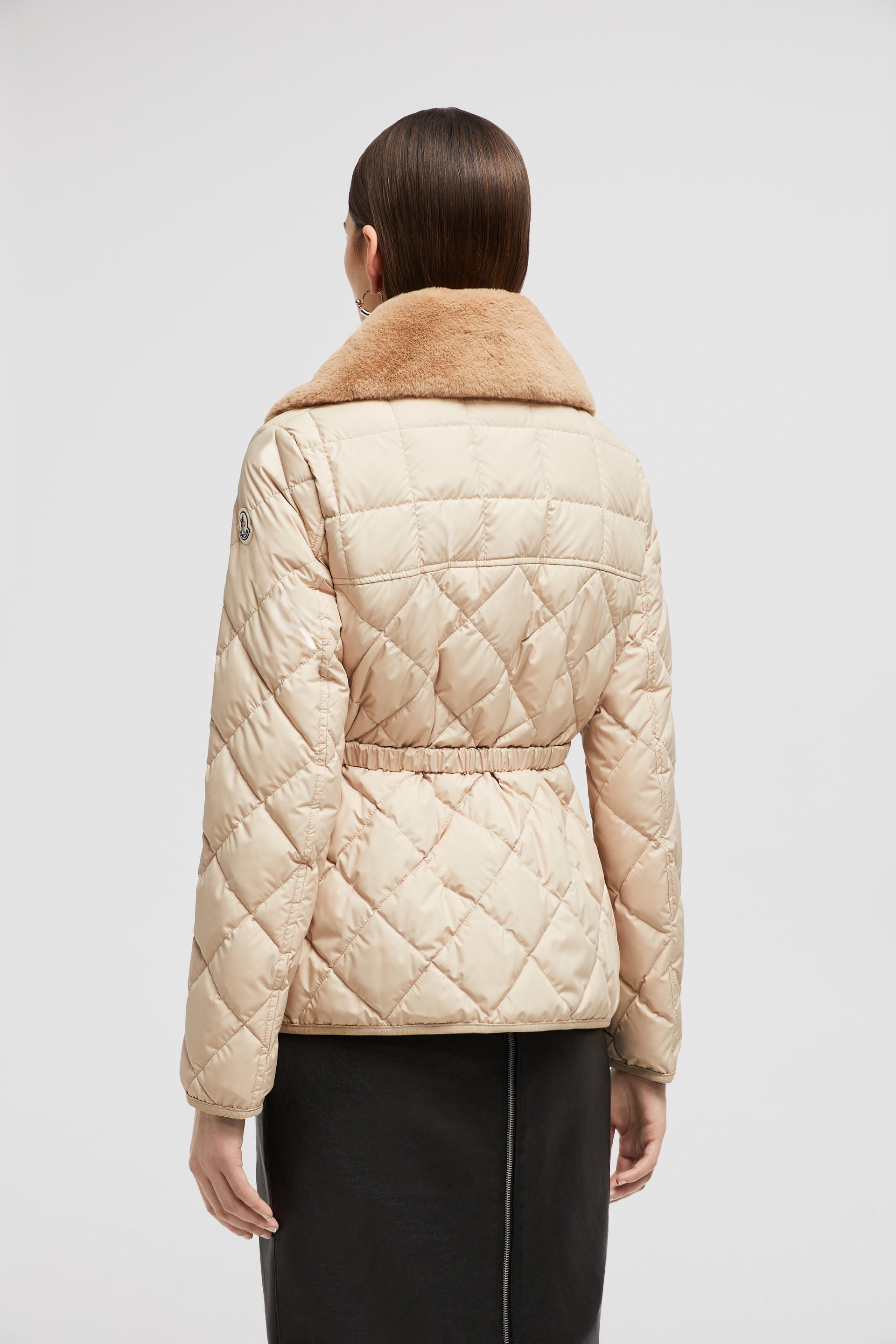 Cygne Faux Fur-Trimmed Short Down Jacket Size : 3