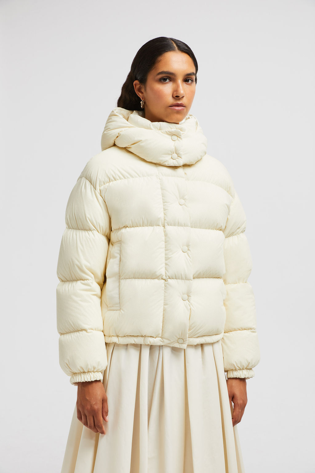 Doudoune courte Ettore Blanc - Doudounes courtes Femme | Moncler FR
