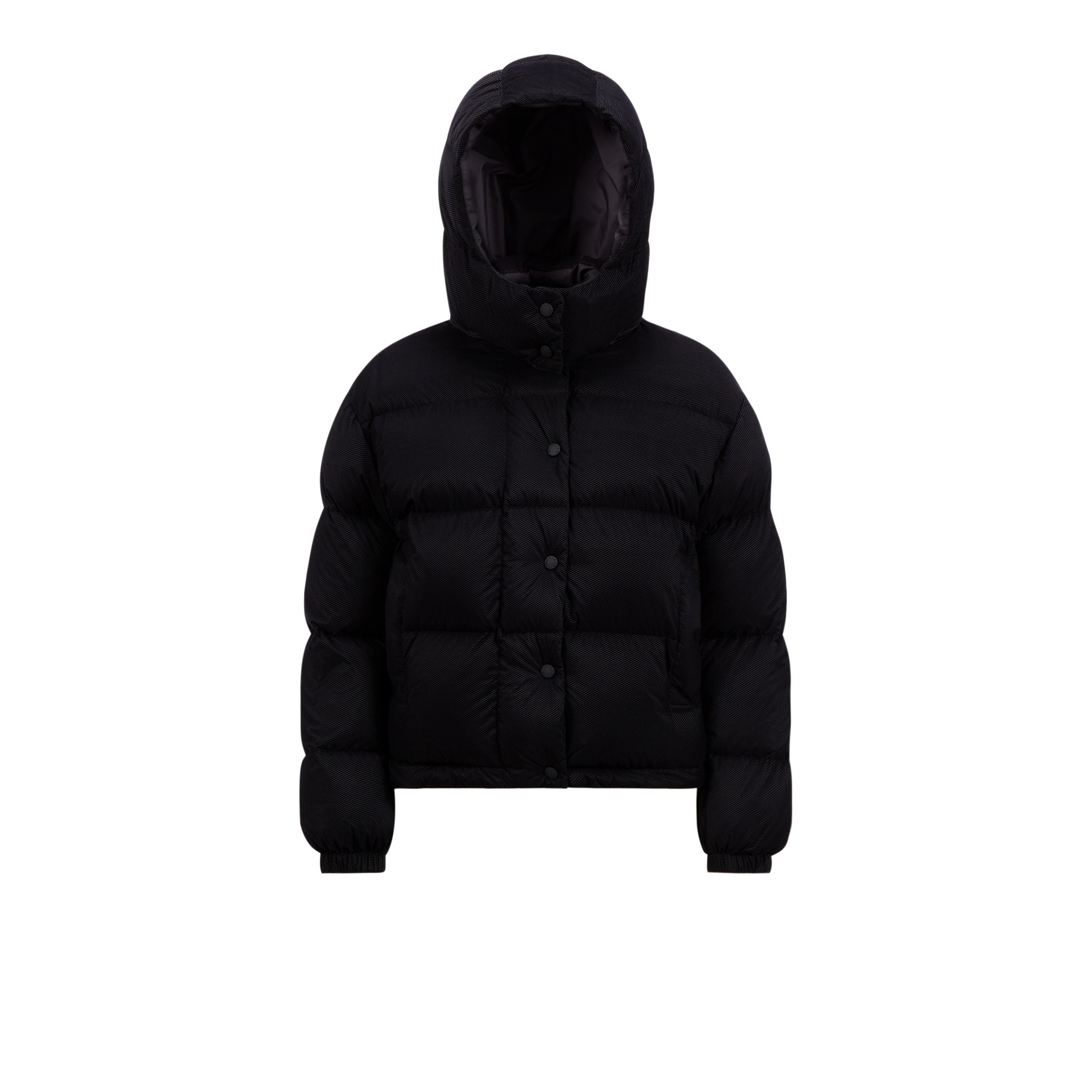 Shop Moncler Collection Ettore Short Down Jacket, Women, Black, Size: 5