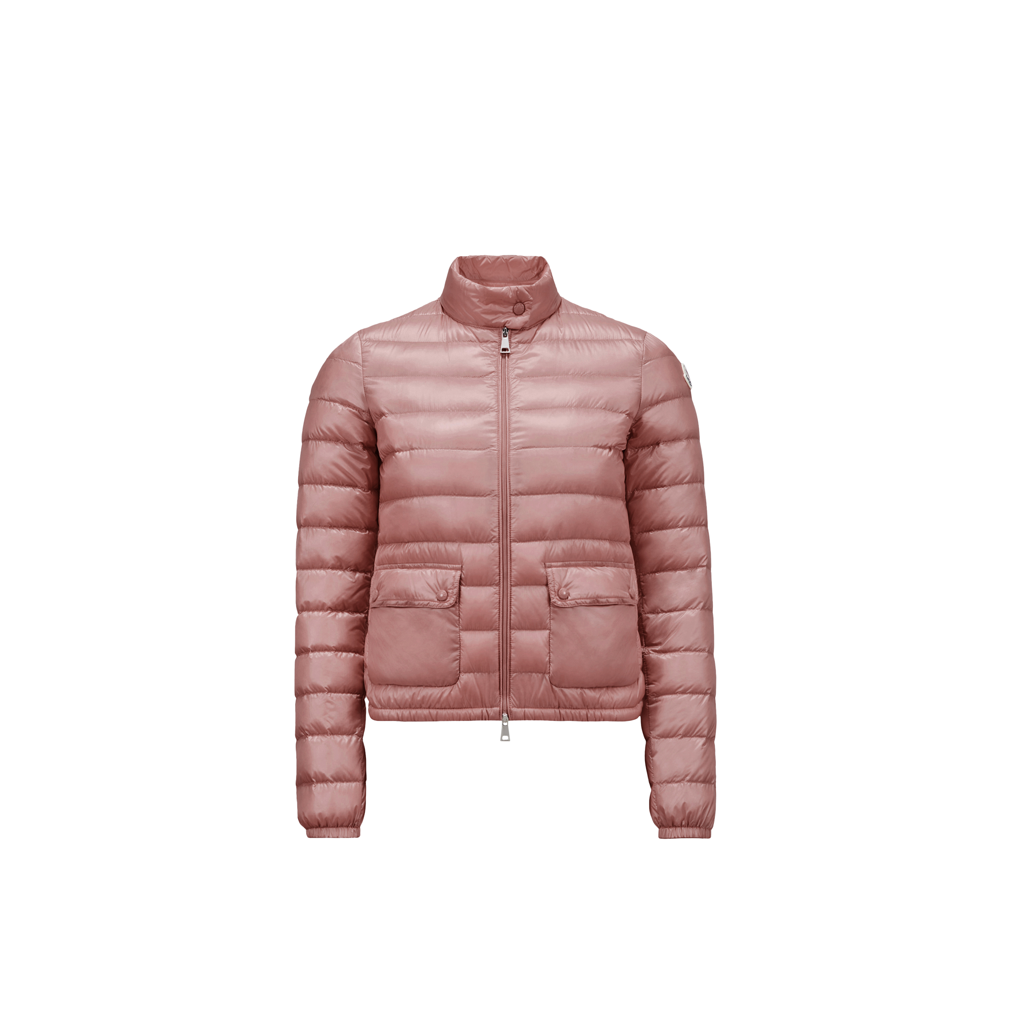 Moncler Lans Short Down Jacket In Pink