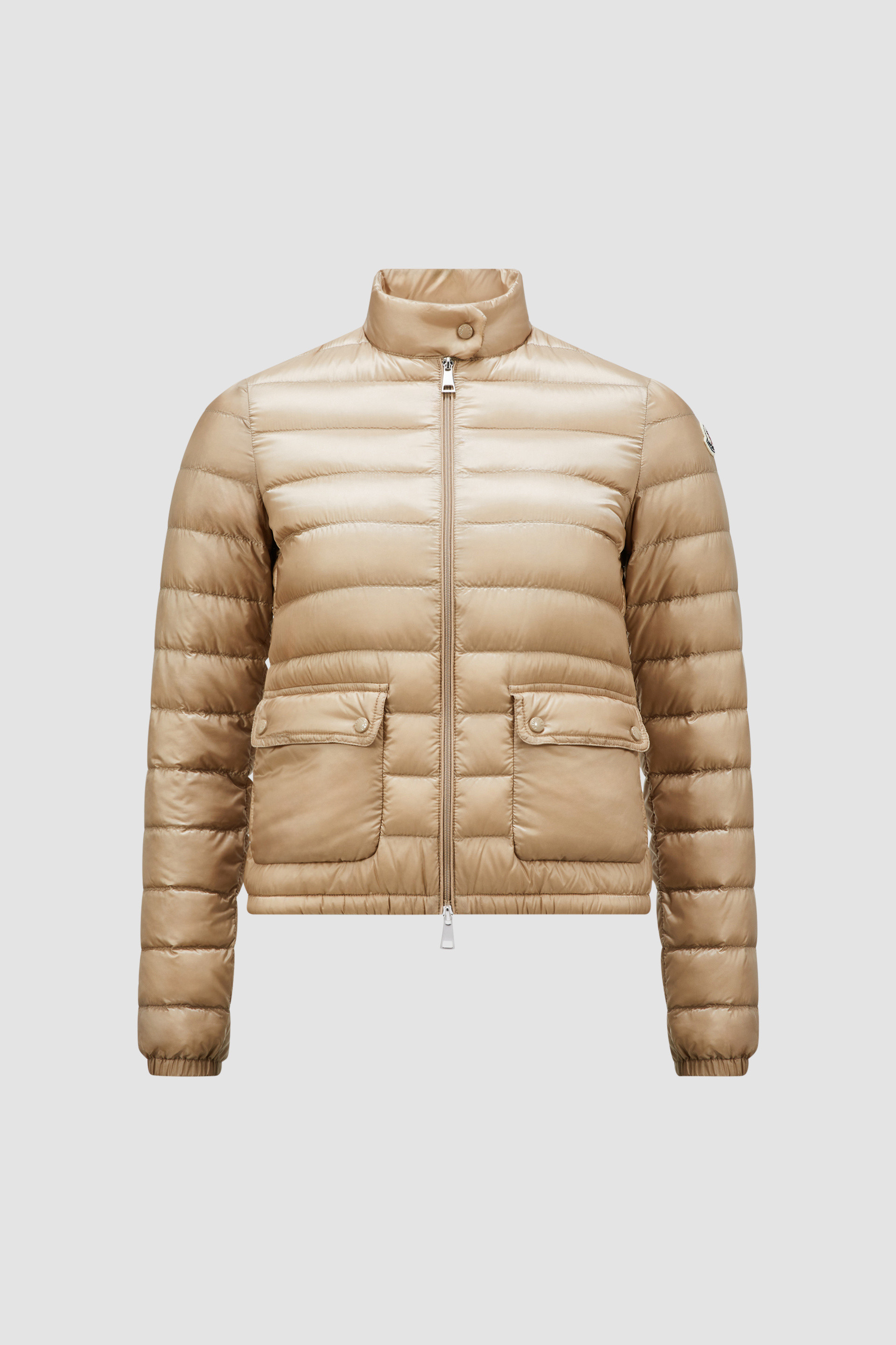 Beige Lans Short Down Jacket - Short Down Jackets for Women | Moncler US