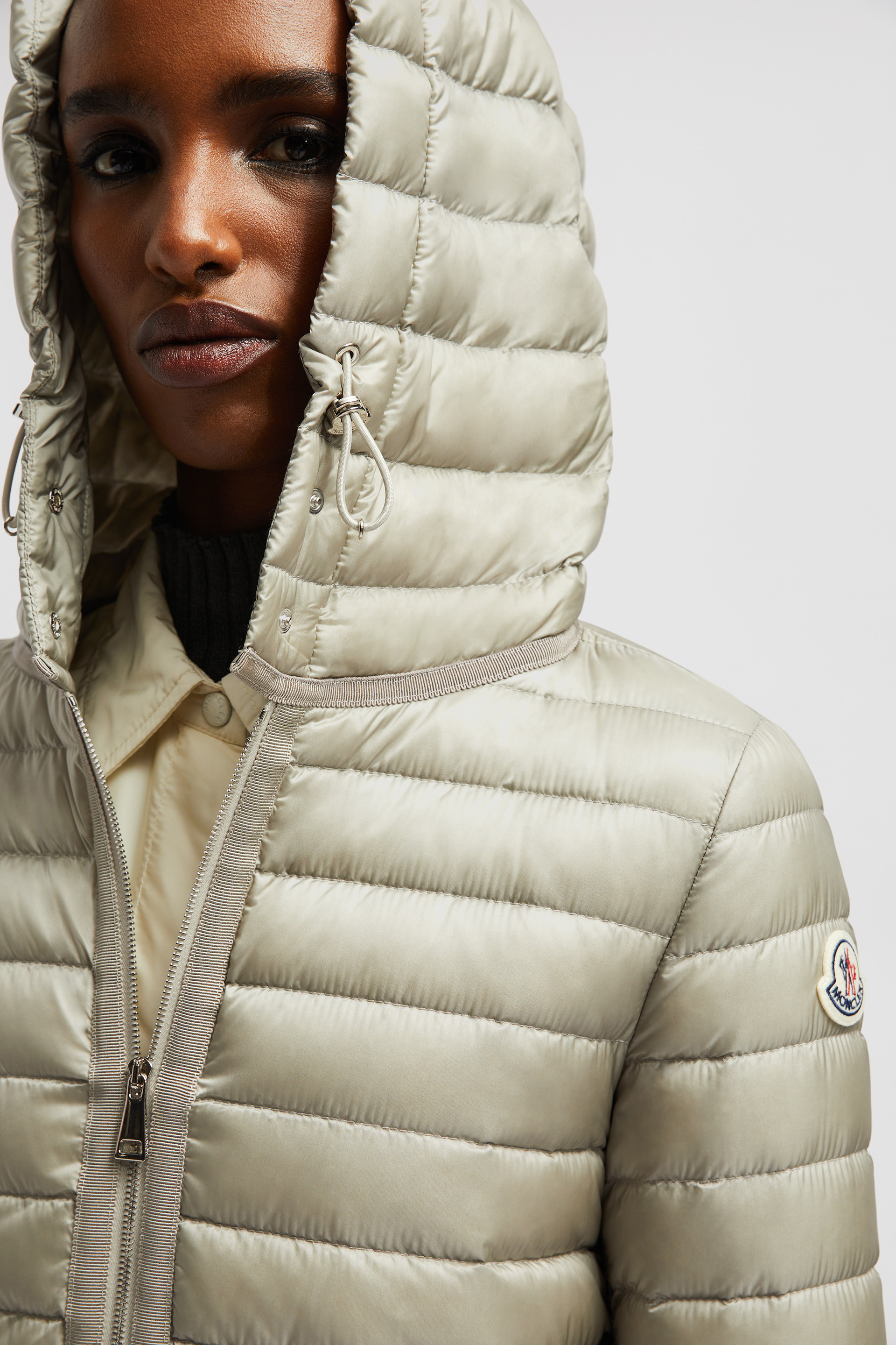 Light Grey Raie Short Down Jacket - Short Down Jackets for Women | Moncler  US