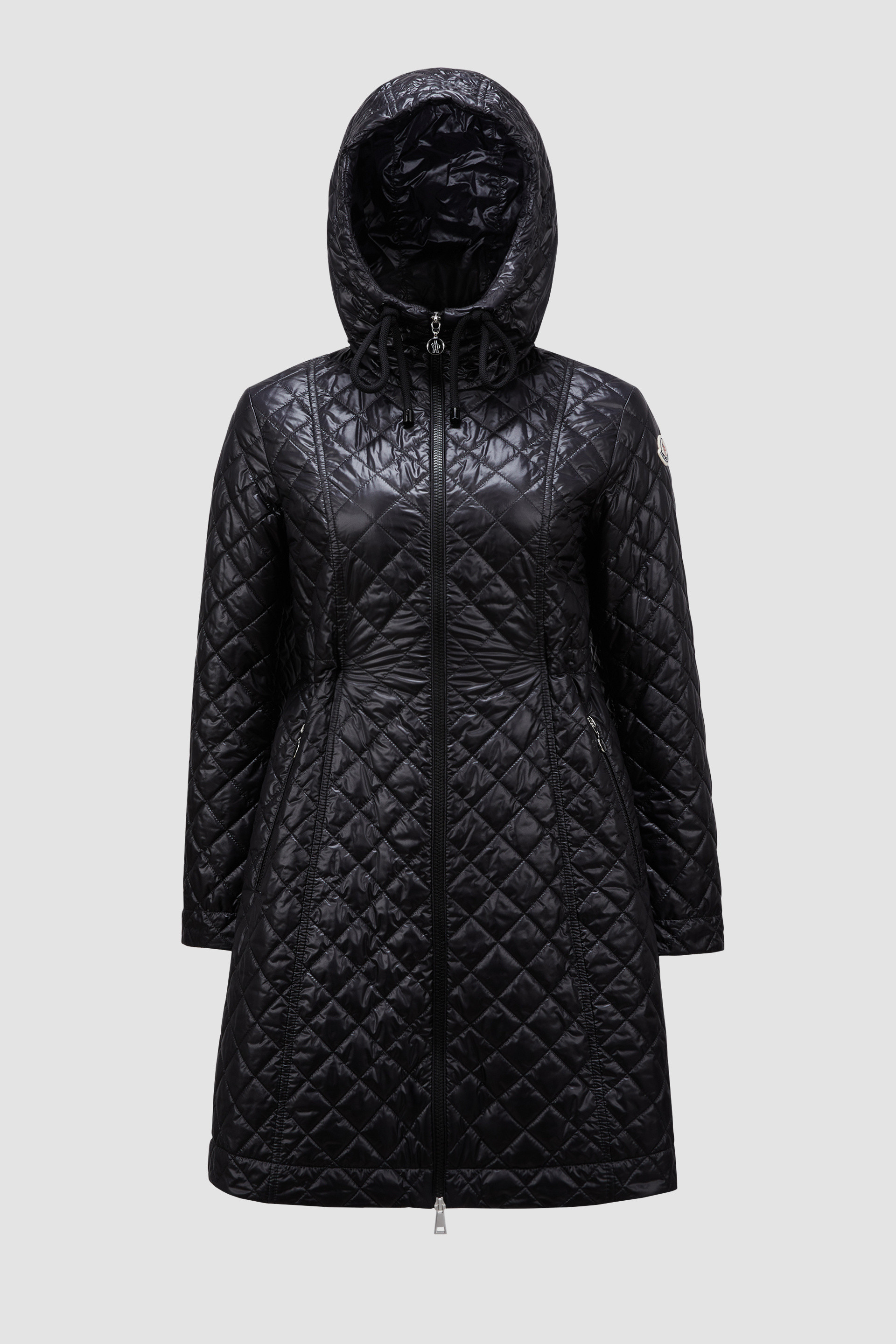 Black Bagnac Long Down Jacket - Long Down Jackets for Women | Moncler US