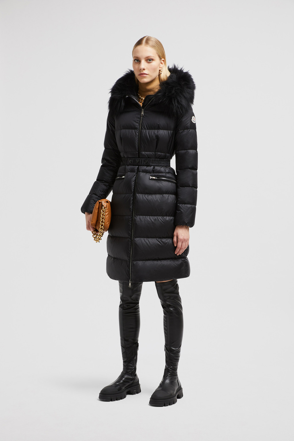 Moncler womens black jacket hotsell