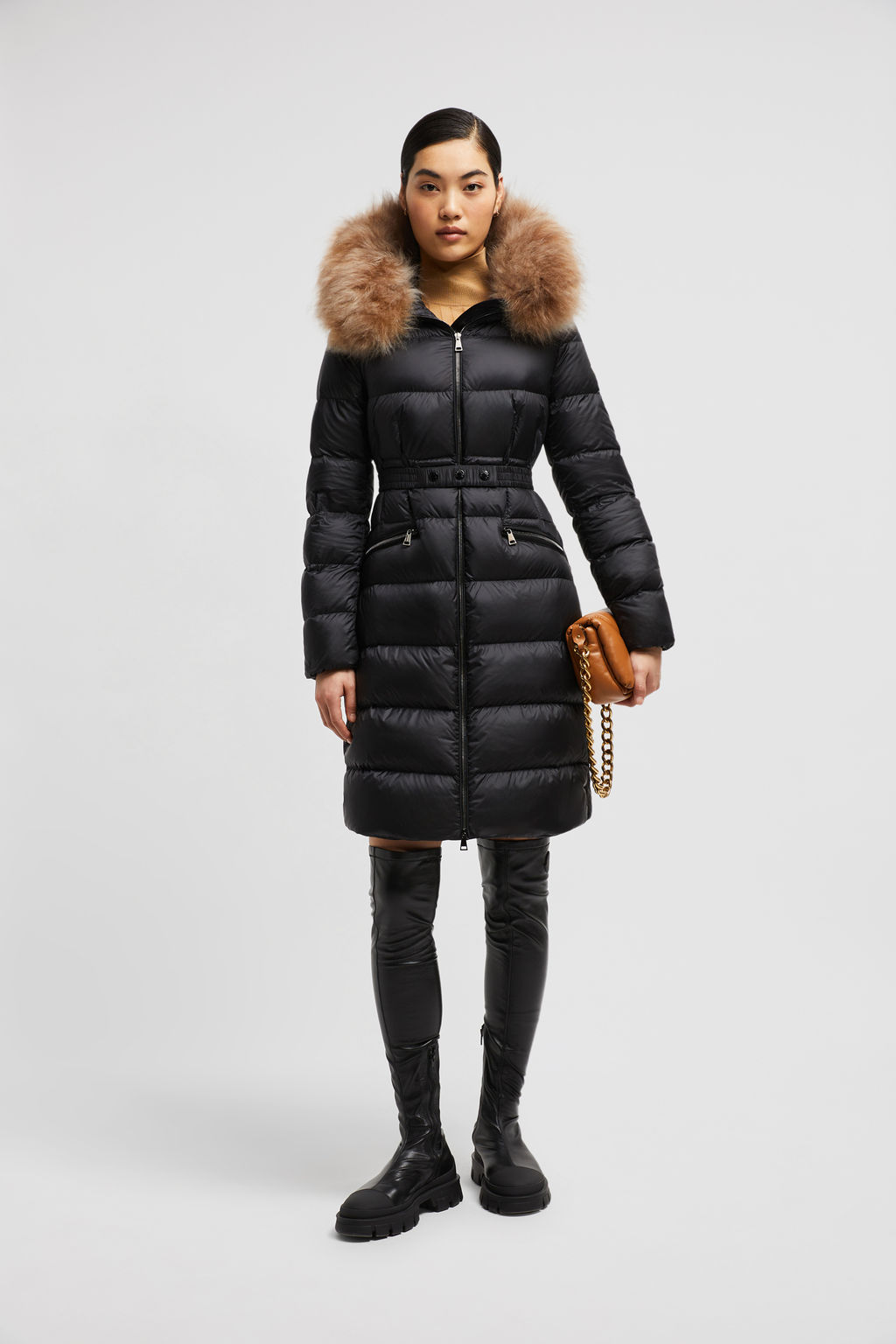 Piumino lungo con manica felpata - Maqueda Donna Curvy