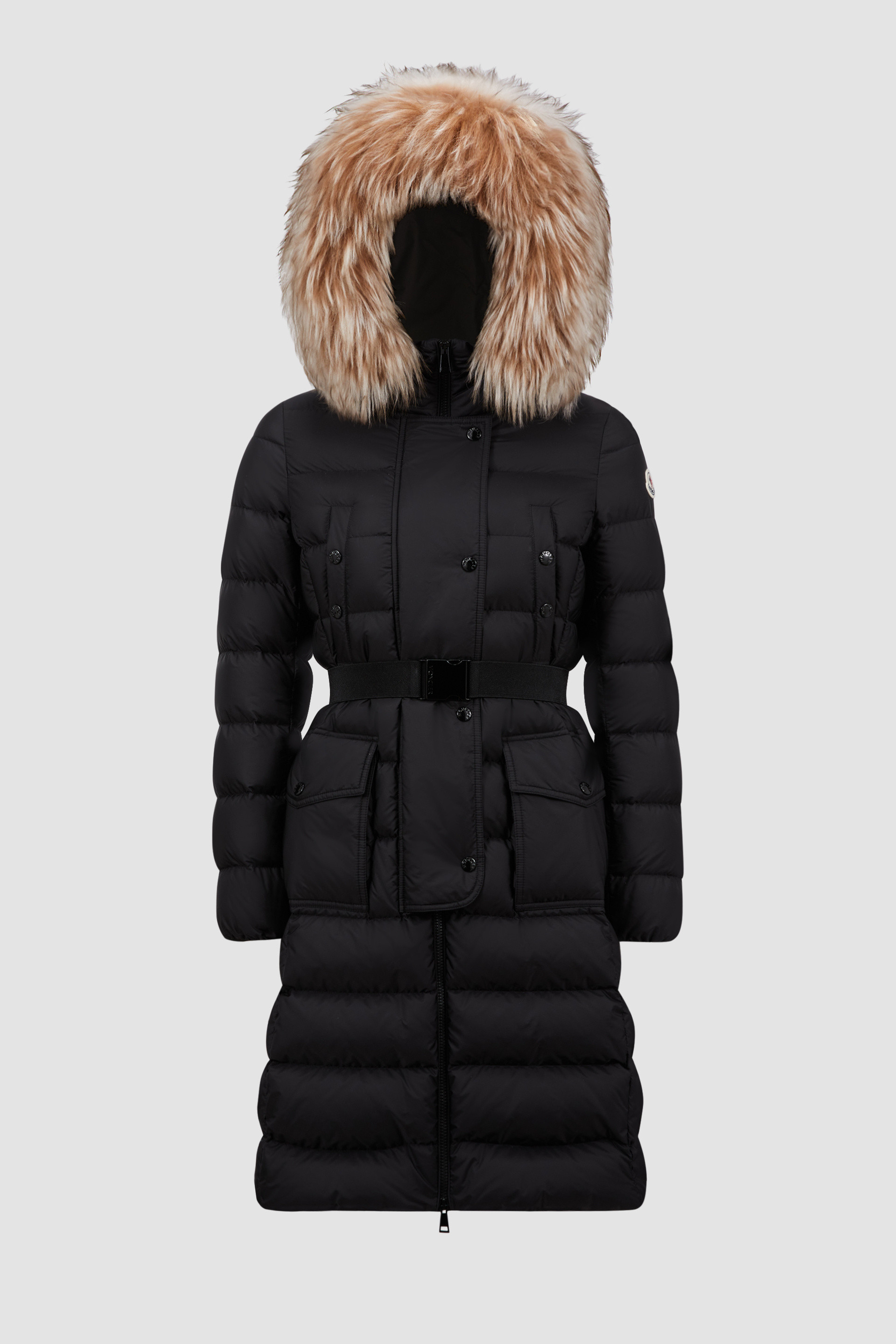 Doudoune moncler grise femme best sale