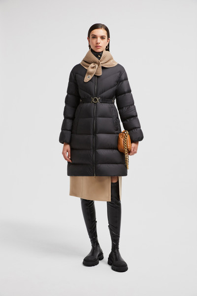 Black Brou Long Down Jacket - Long Down Jackets for Women | Moncler US