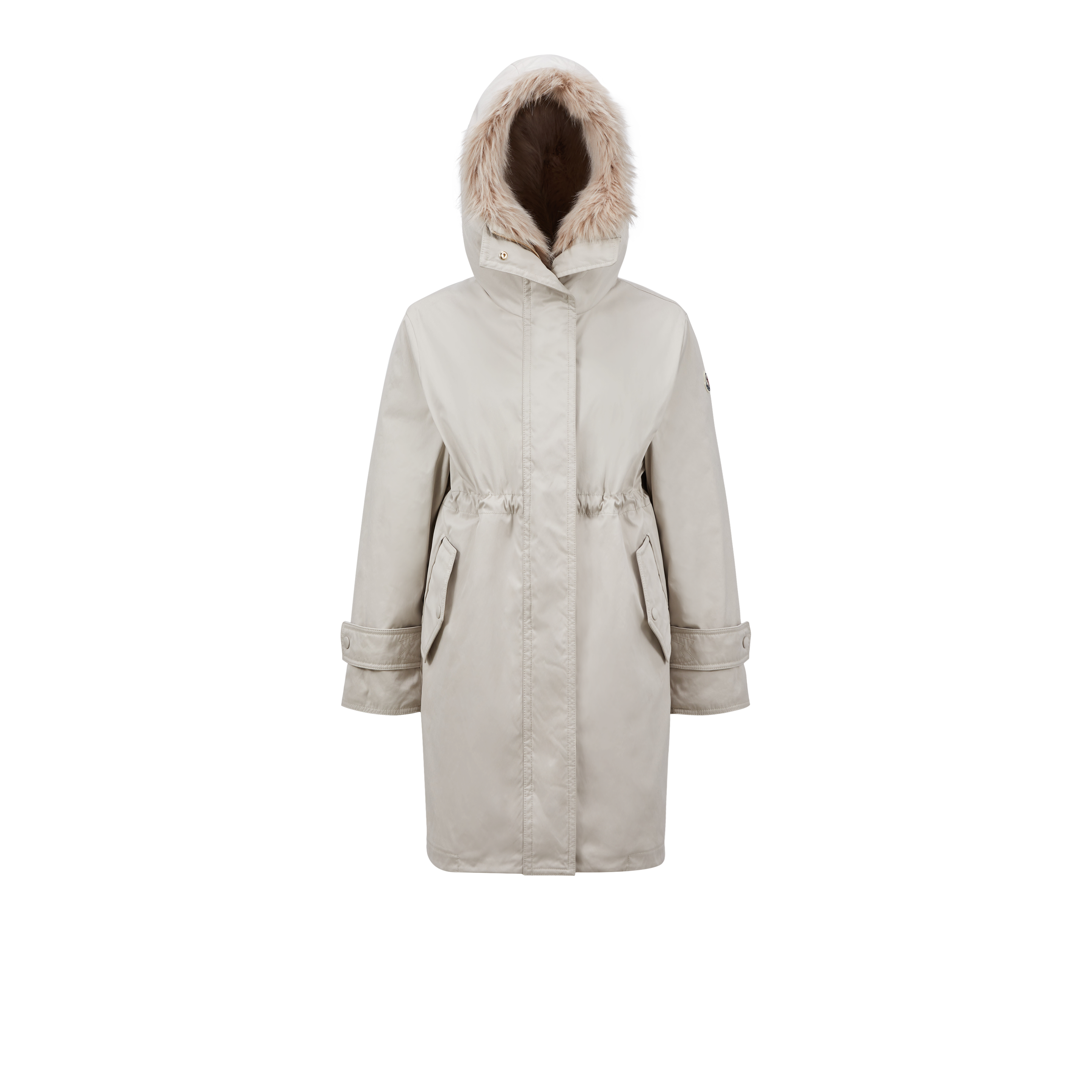 Moncler Collection Parka Bresis In Neutral