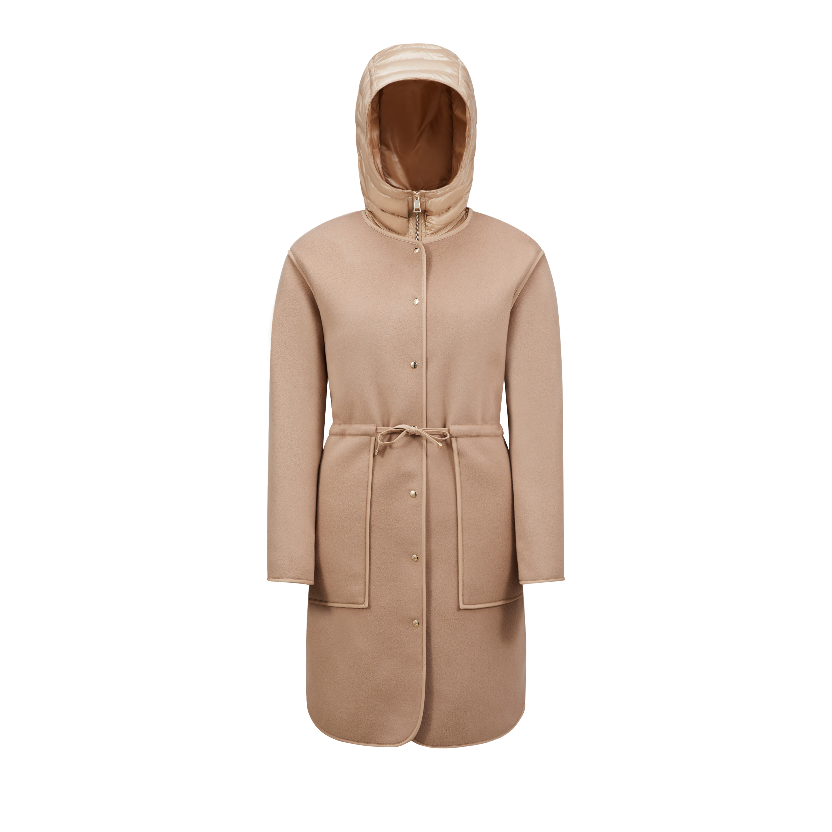 Moncler Collection Doudoune Longue Bonrepos 3-en-1 In Beige