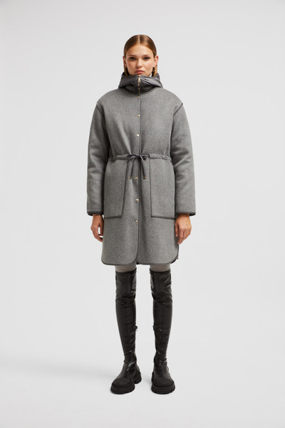 Grey Bonrepos 3-in-1 Wool & Cashmere Long Down Jacket - Long Down Jackets  for Women | Moncler US