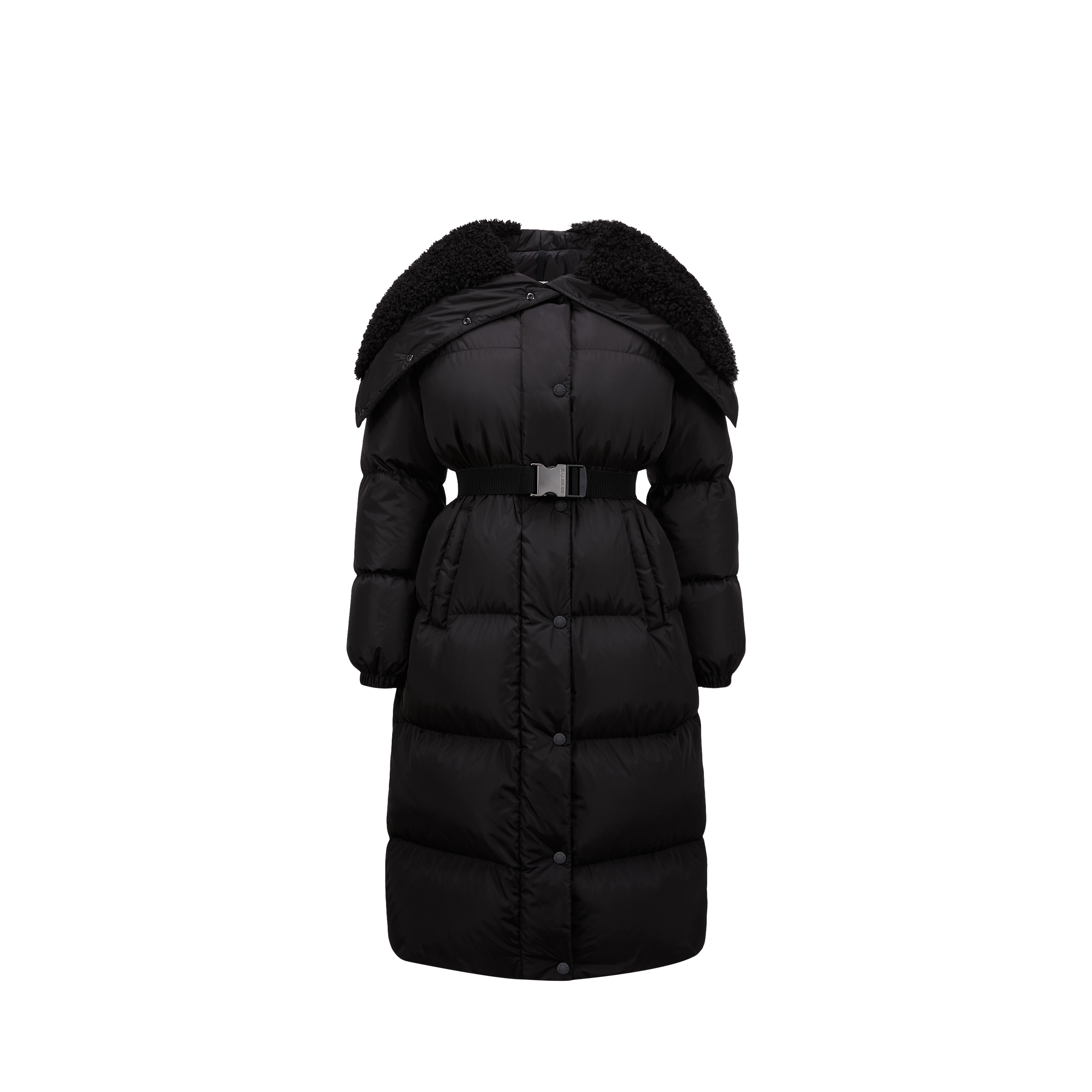 Shop Moncler Collection Doudoune Longue Bruneaux In Black