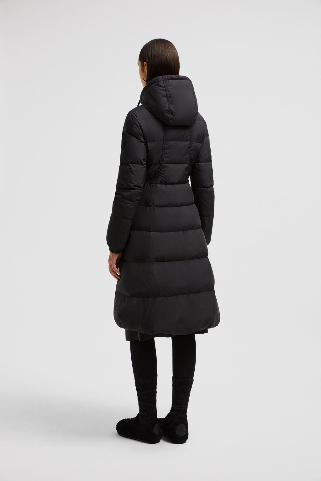Black Idocrase Long Down Jacket - Long Down Jackets for Women | Moncler US