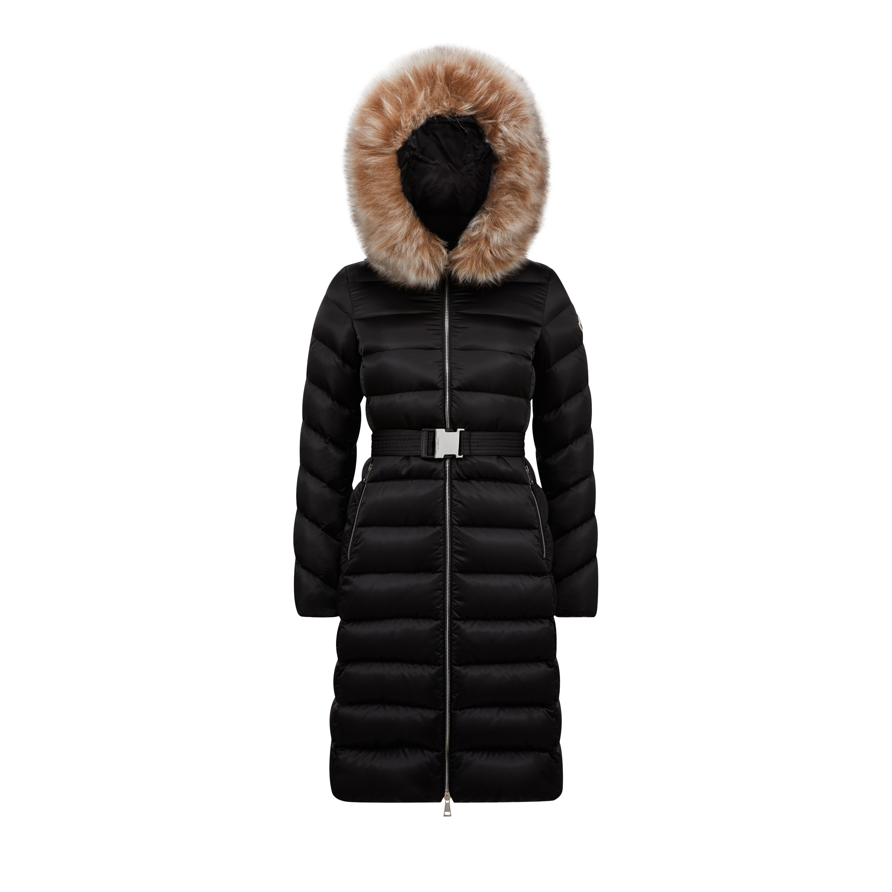 Shop Moncler Collection Doudoune Longue Leersie In Noir