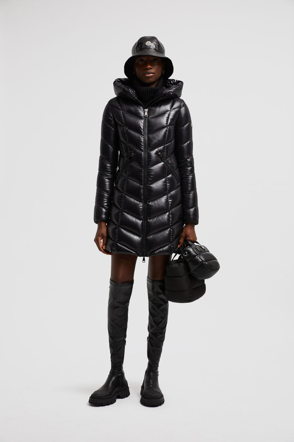 Louise Long Down Jacket Black 1