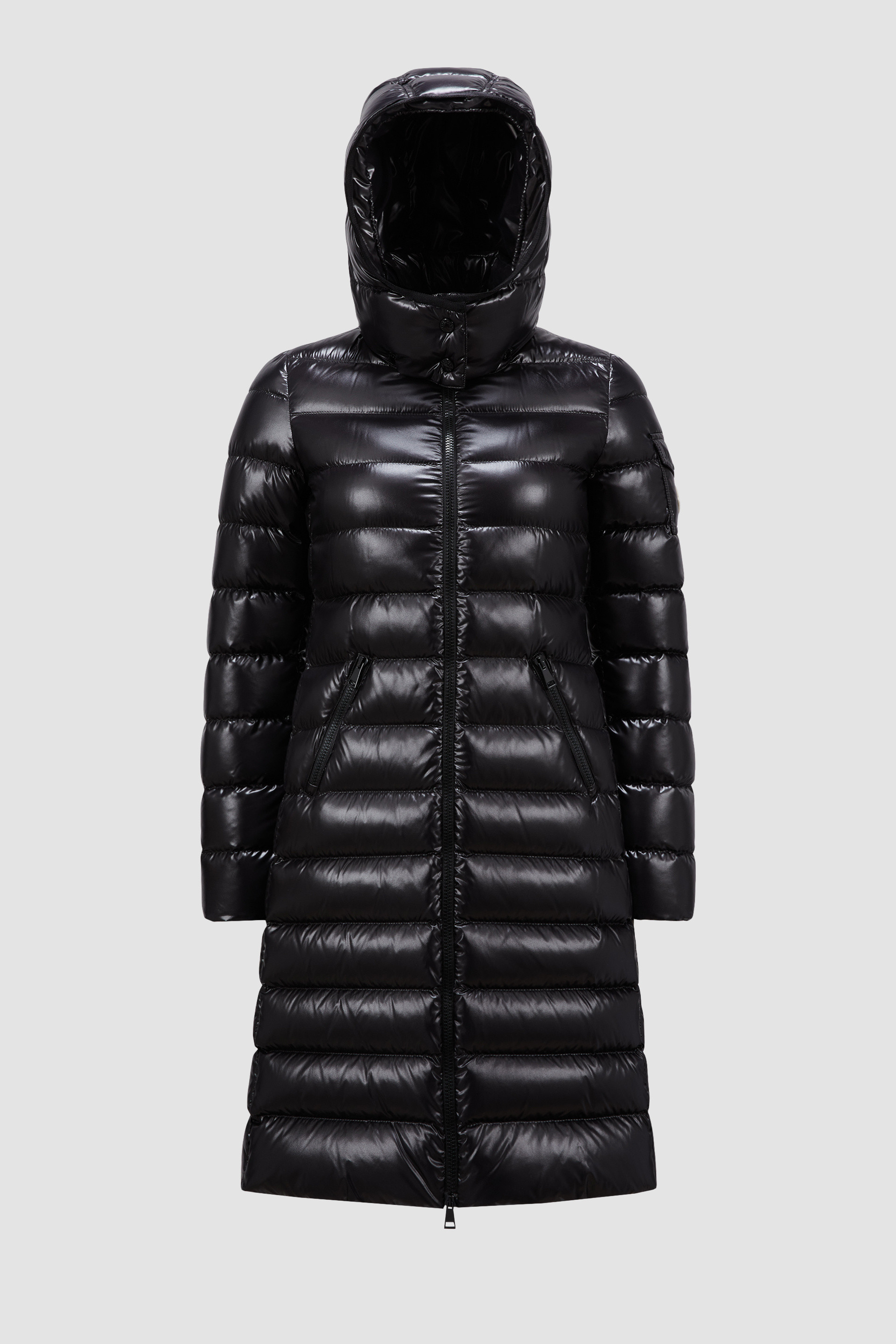 Black Moka Long Down Jacket - Long Down Jackets for Women | Moncler HK