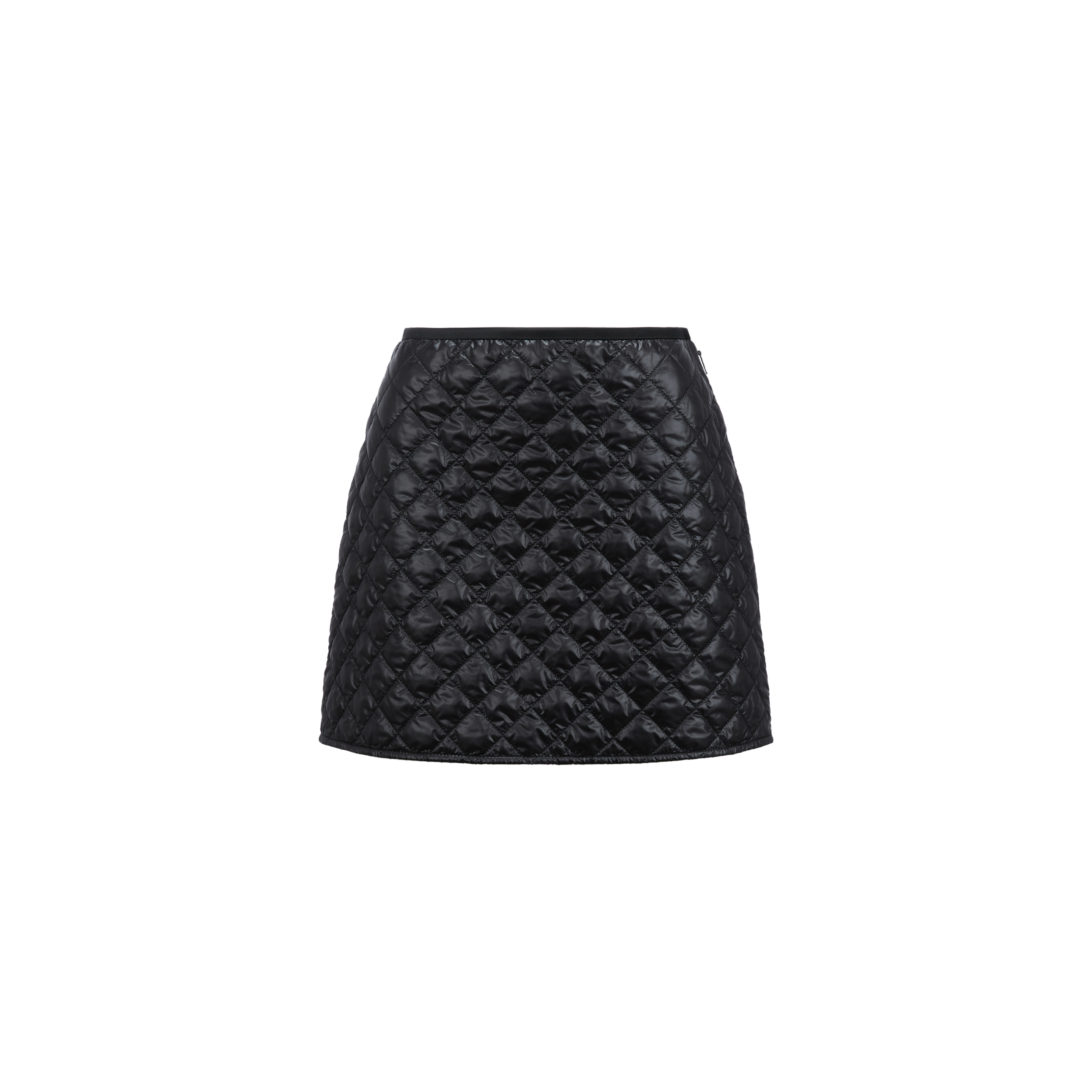 Shop Moncler Collection Mini-jupe Matelassée In Black