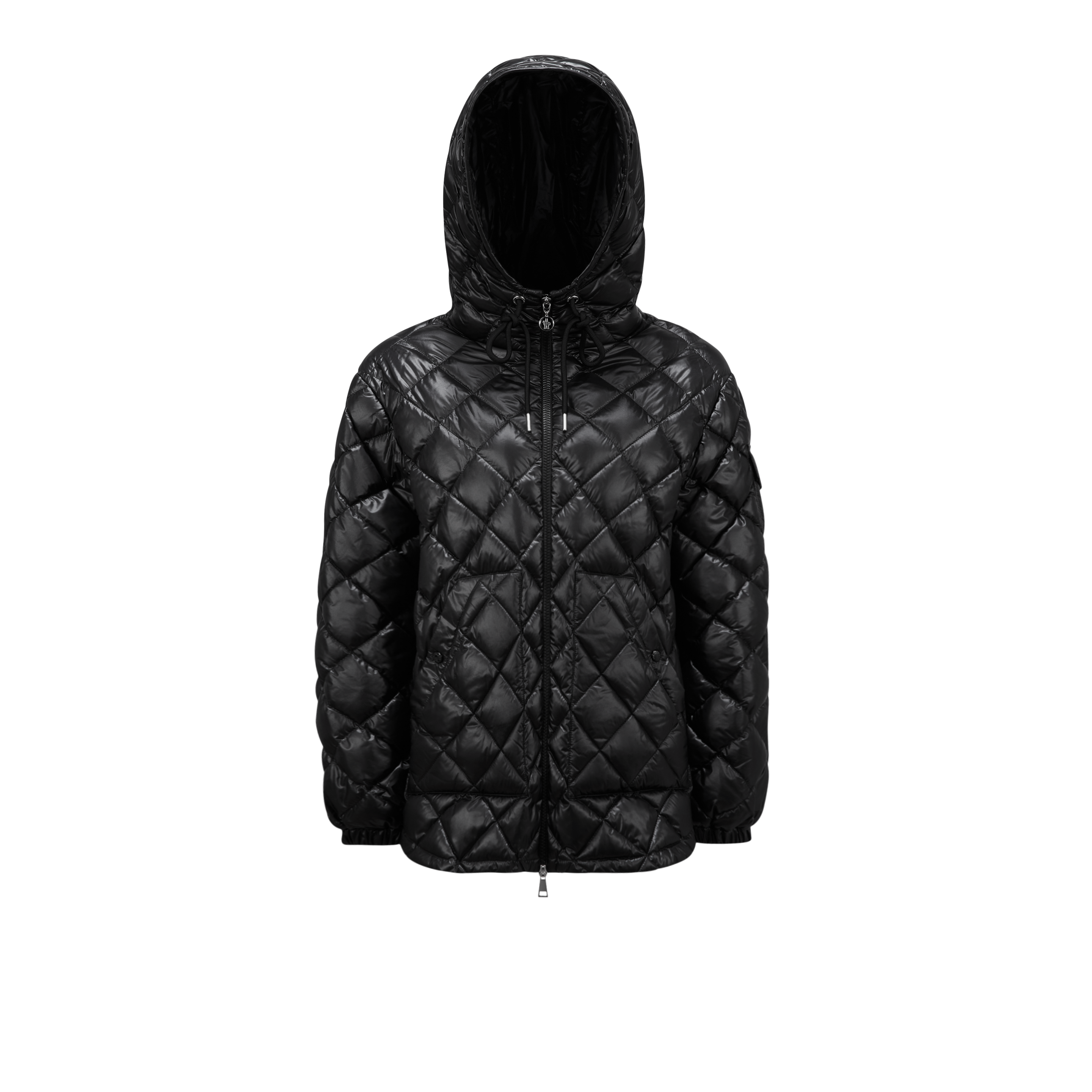 Moncler Lightweight Jacket With Hood And Padding In Black