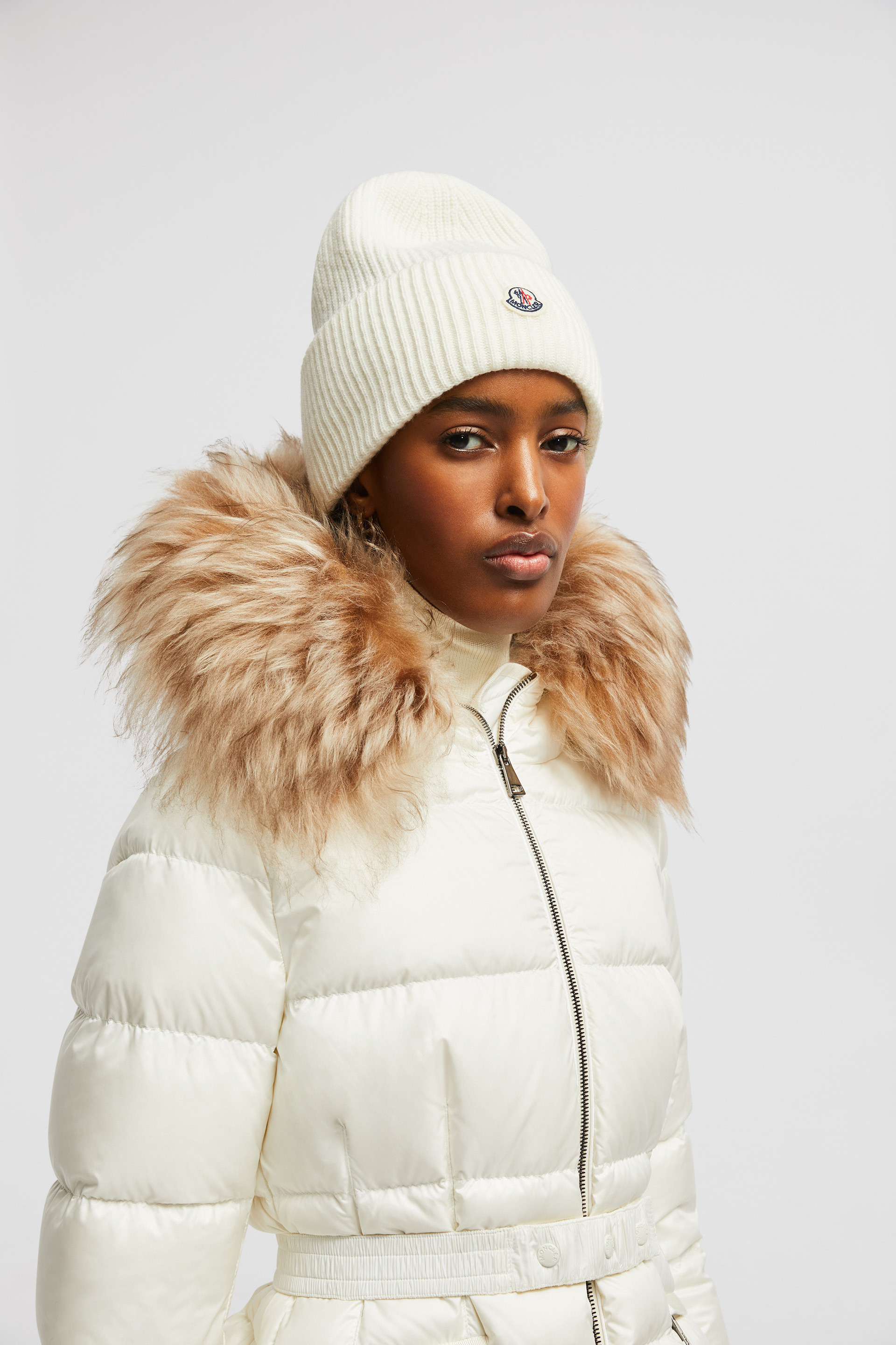 White Wool Beanie Hats Beanies for Women Moncler US