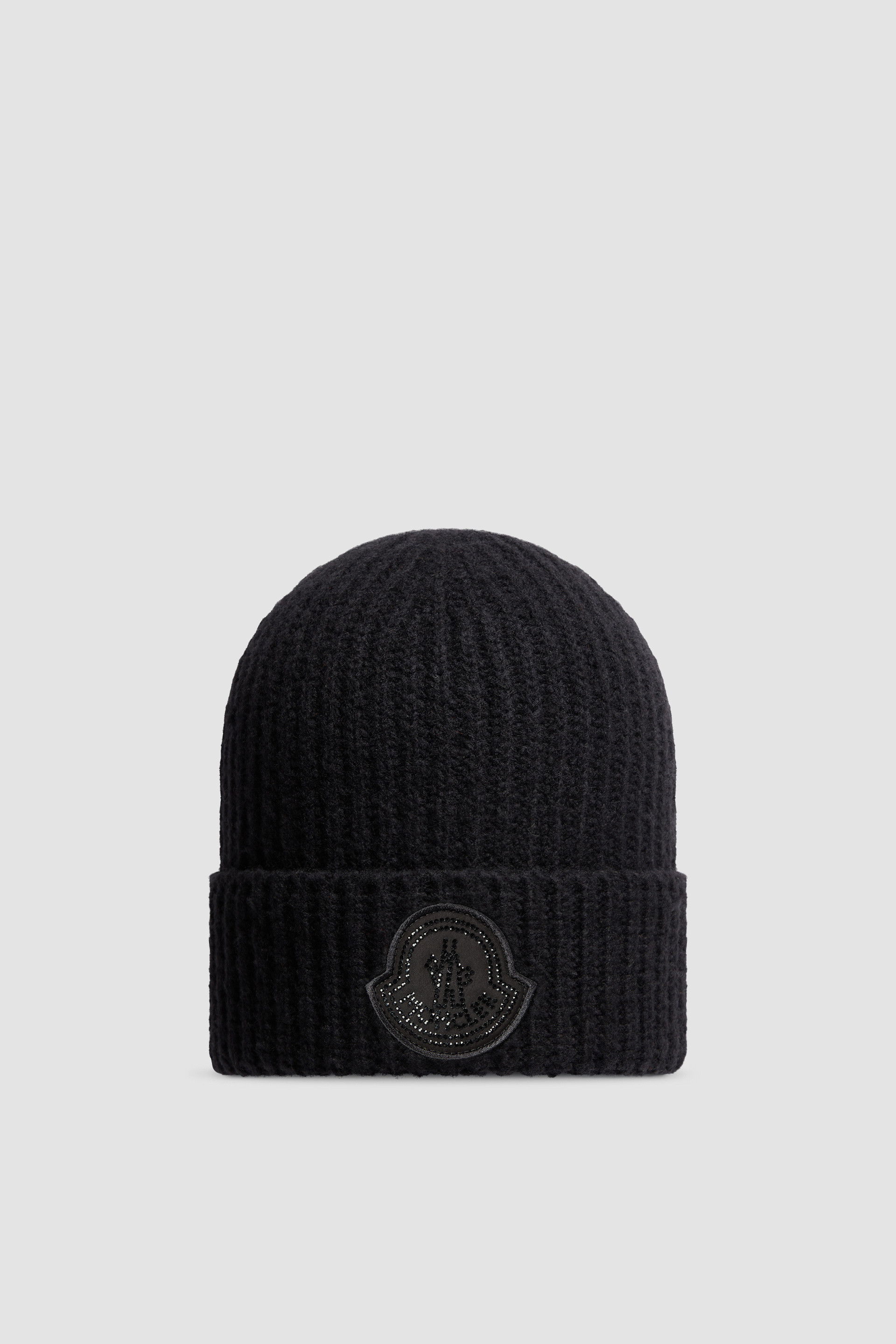 Black Wool Blend Beanie Hats & Beanies for Women Moncler CA