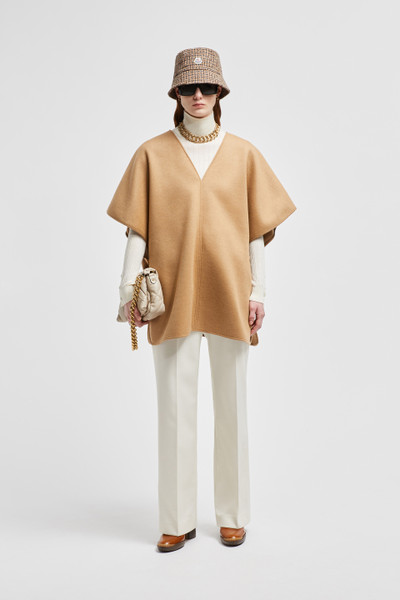 Camel Beige Wool & Nylon Cape - Capes for Women | Moncler US