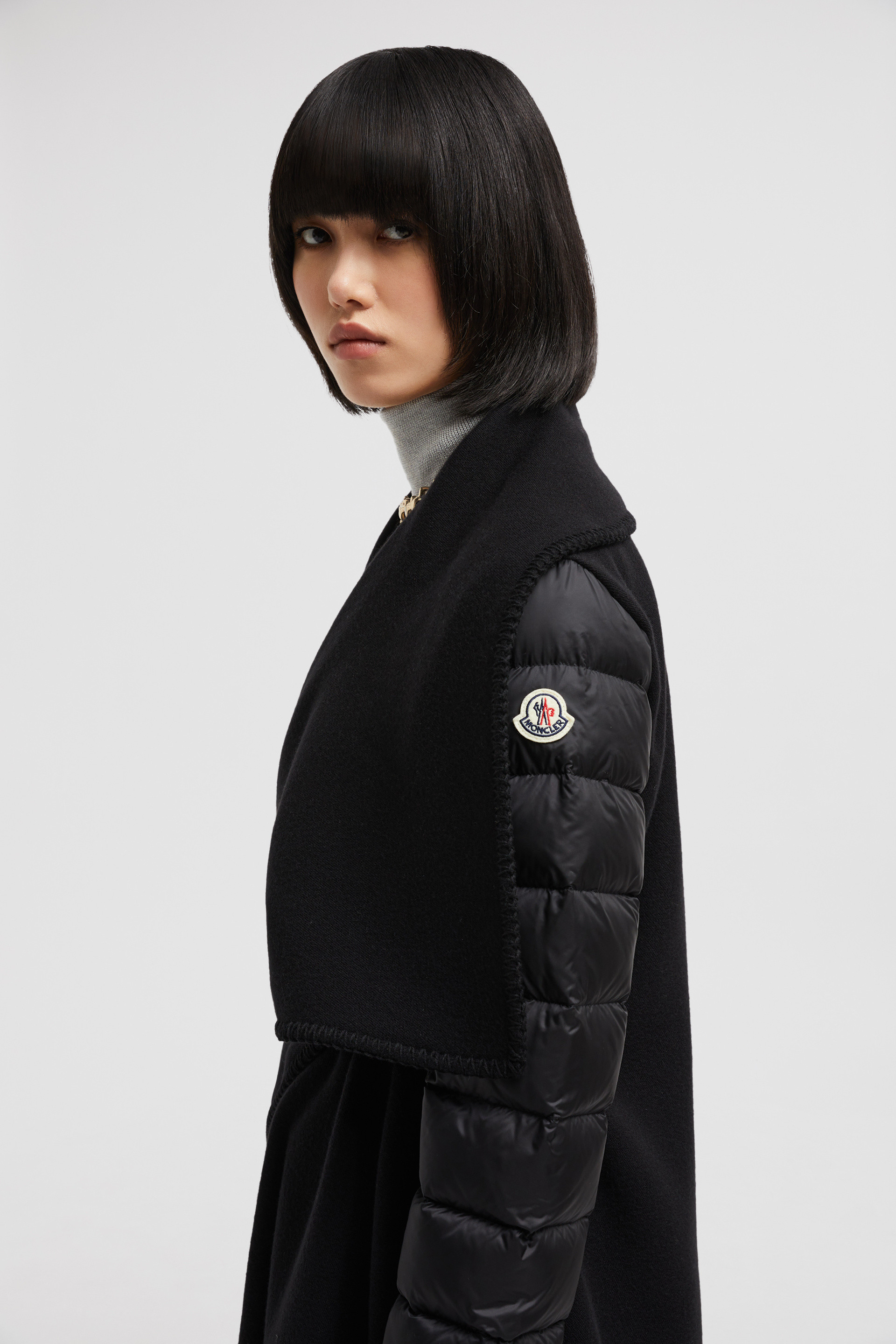 Moncler down poncho on sale