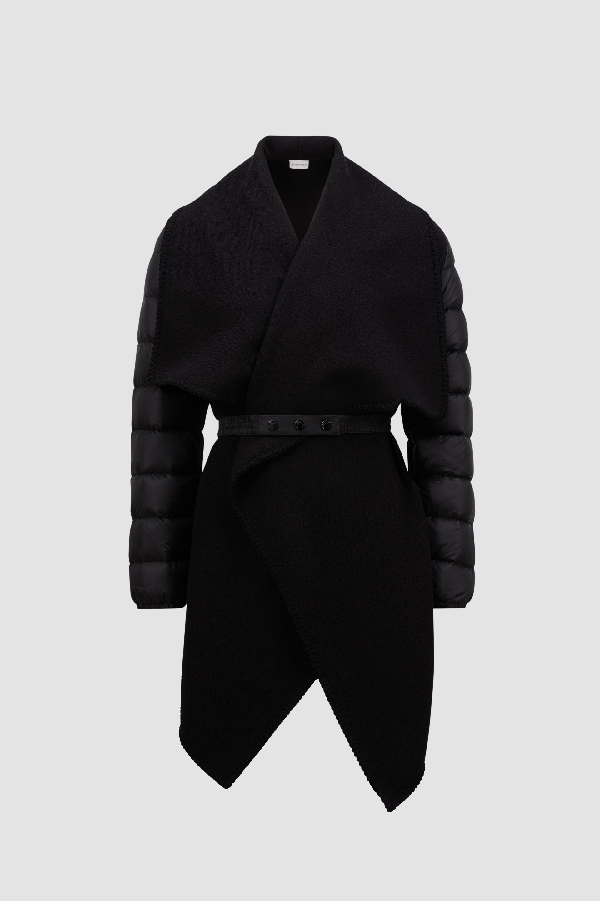 Black Wool Felt Cape - Capes for Women | Moncler US