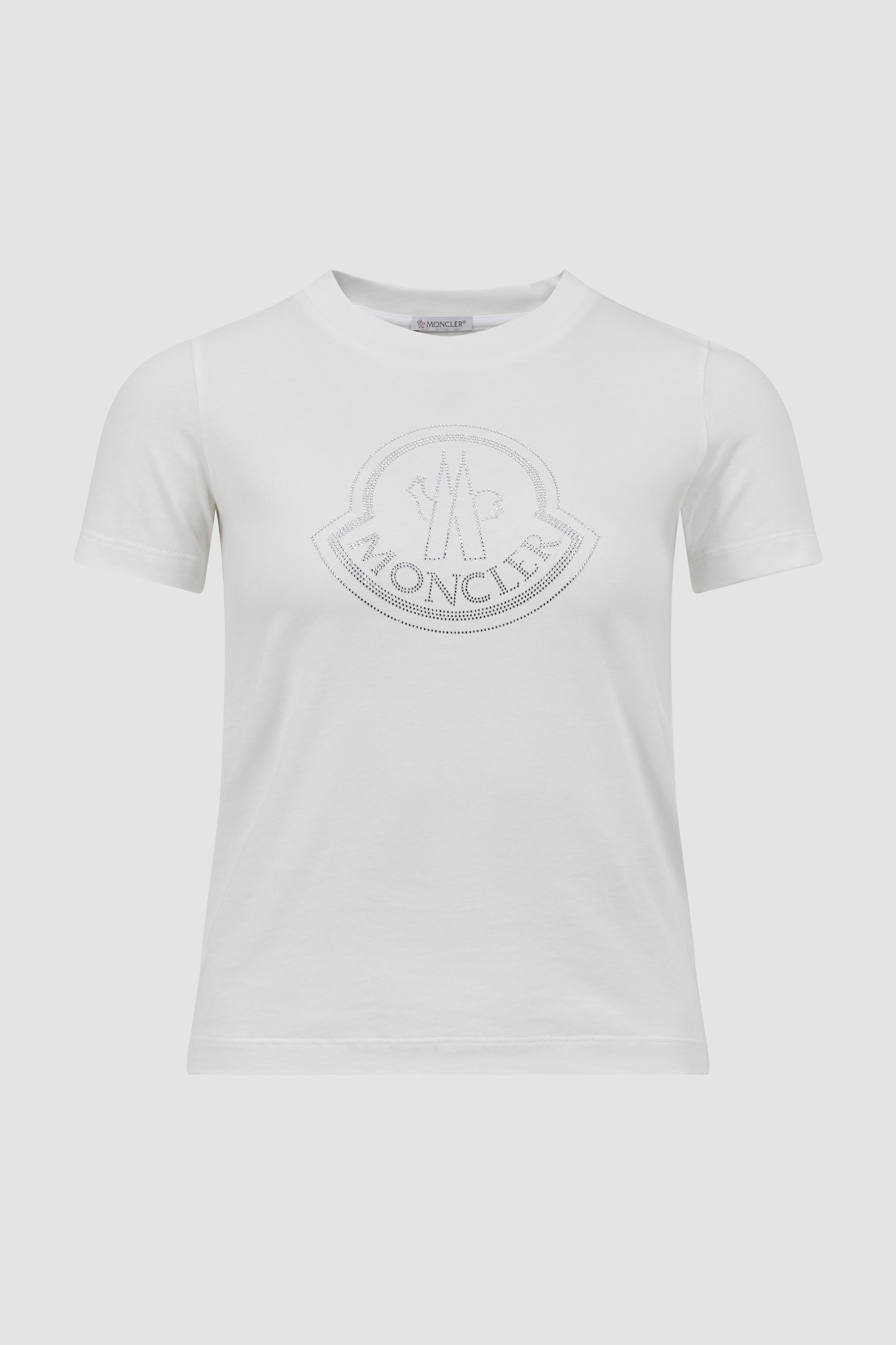 Off White Crystal Logo Cotton T-Shirt - Tops & T-shirts for Women 