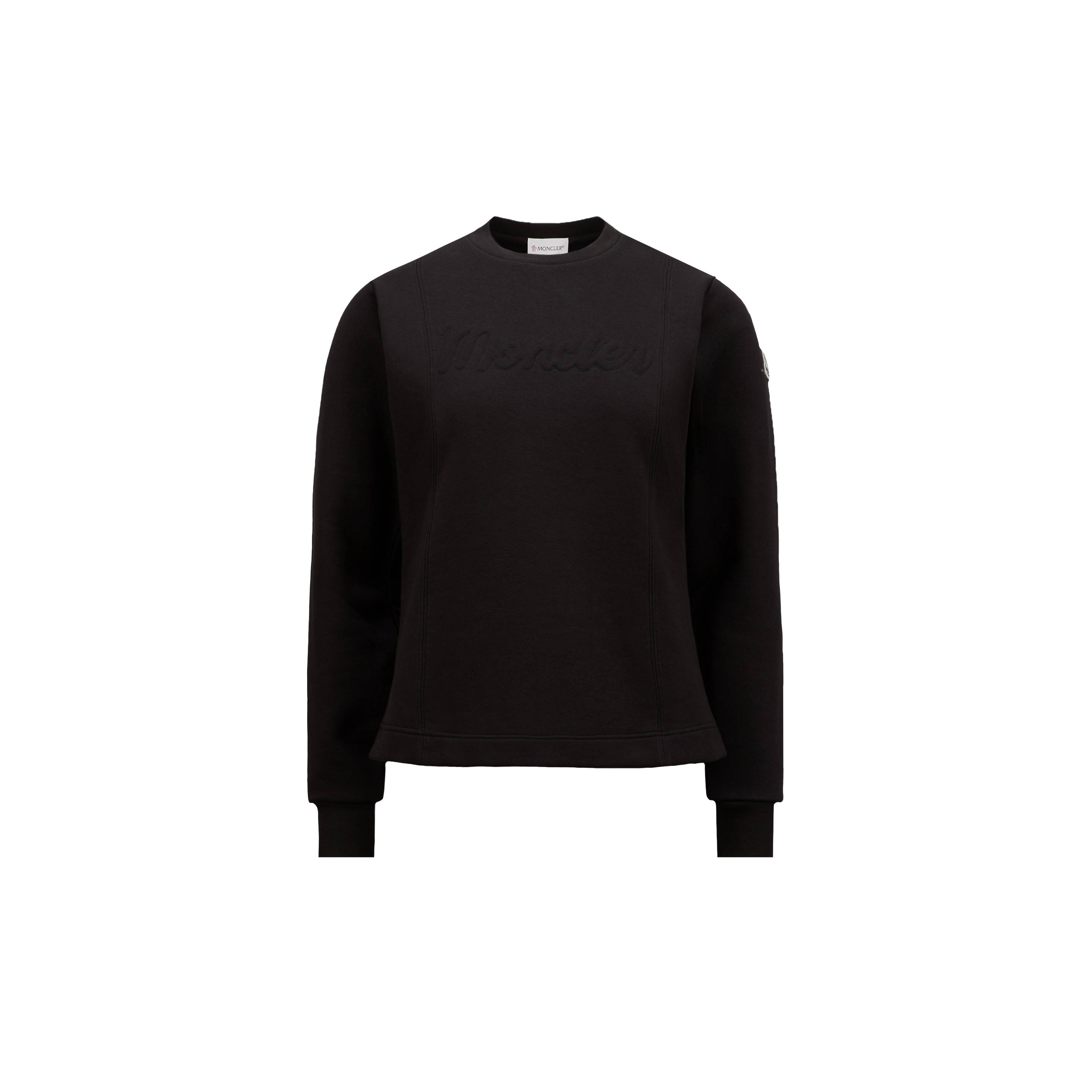 Moncler Logo Sweater In Black