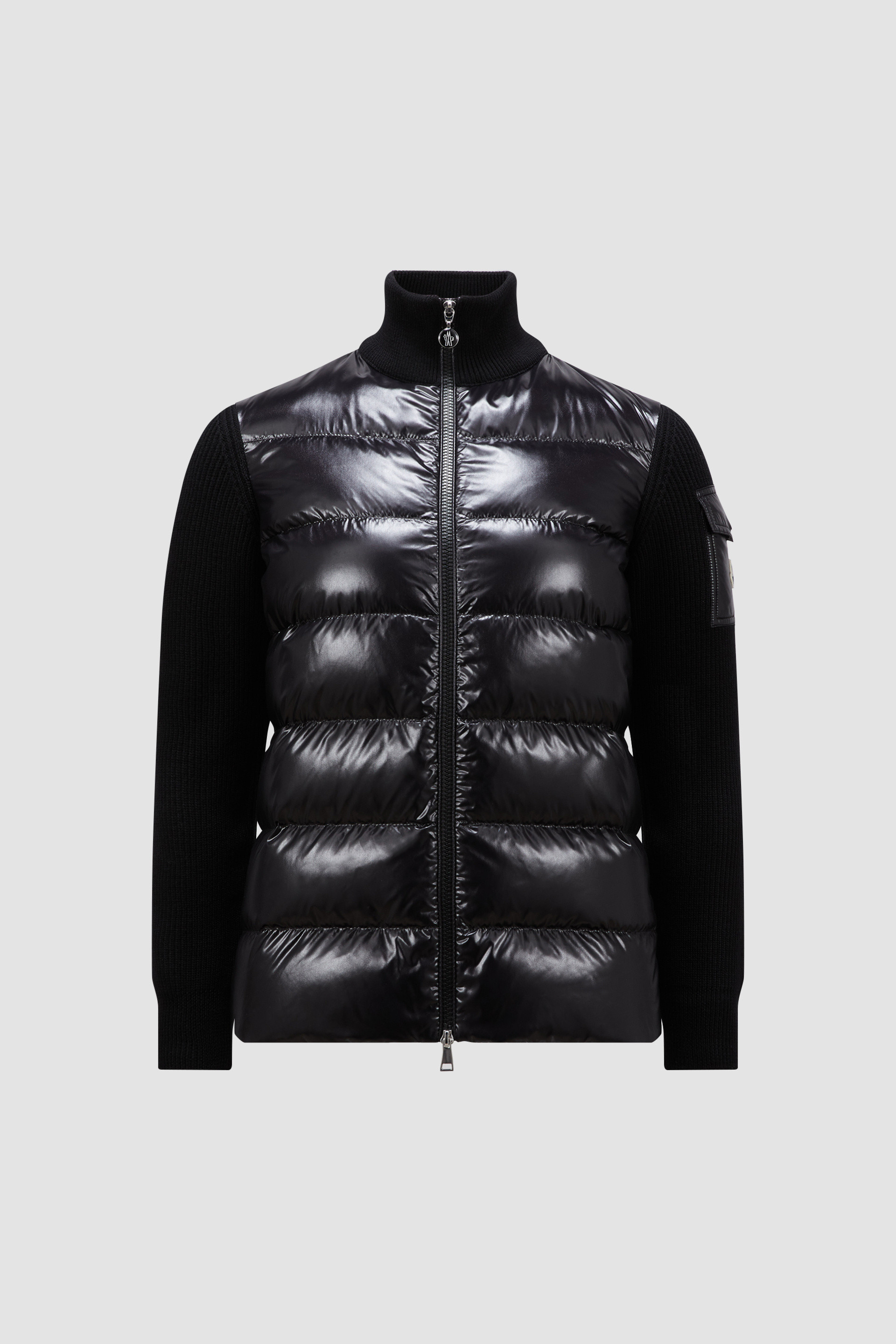 Moncler padded knit jacket online