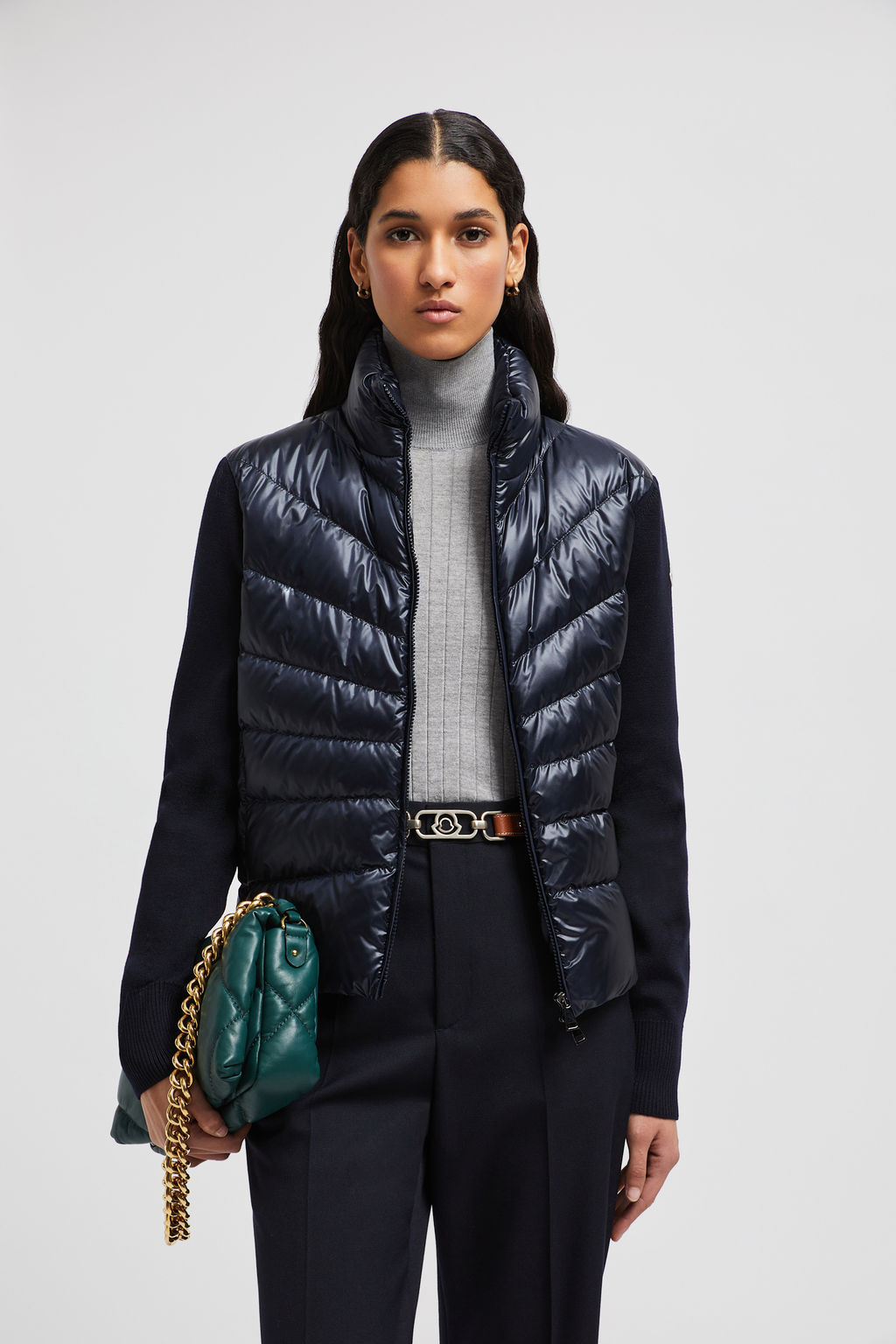Moncler Cardigan avvitato in lana vergine J19549B00006